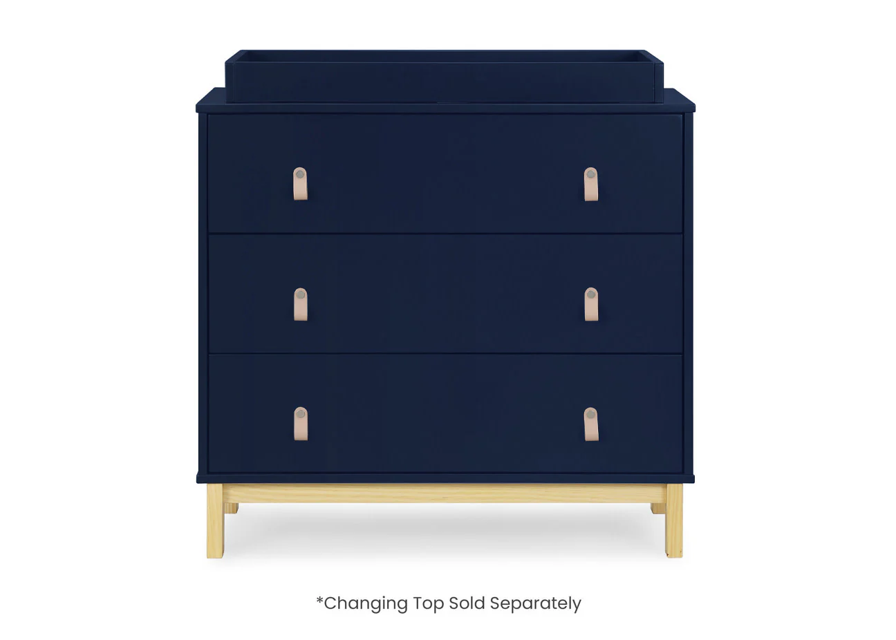 babyGap Legacy 3 Drawer Dresser with Leather Pulls and Interlocking Drawers - Image 8