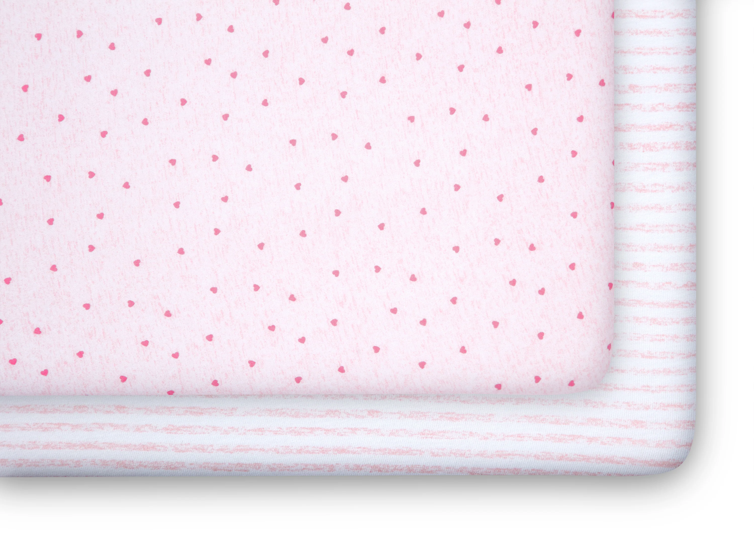 babyGap Pink Hearts & Stripes 100% Organic Cotton Crib Sheets - 2 Pack - Image 11