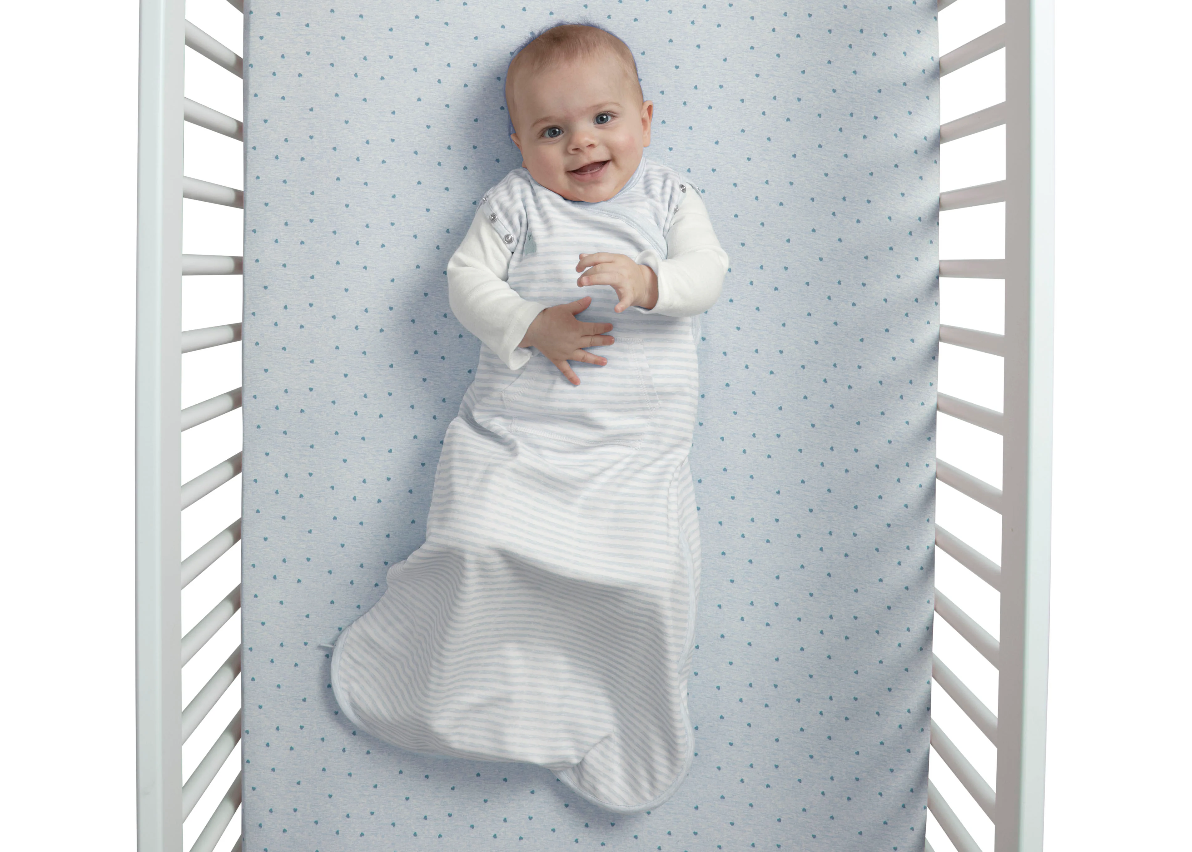 babyGap TrueSleep Sleep Sack with Built-In Swaddle, 0-6 Months - Image 7