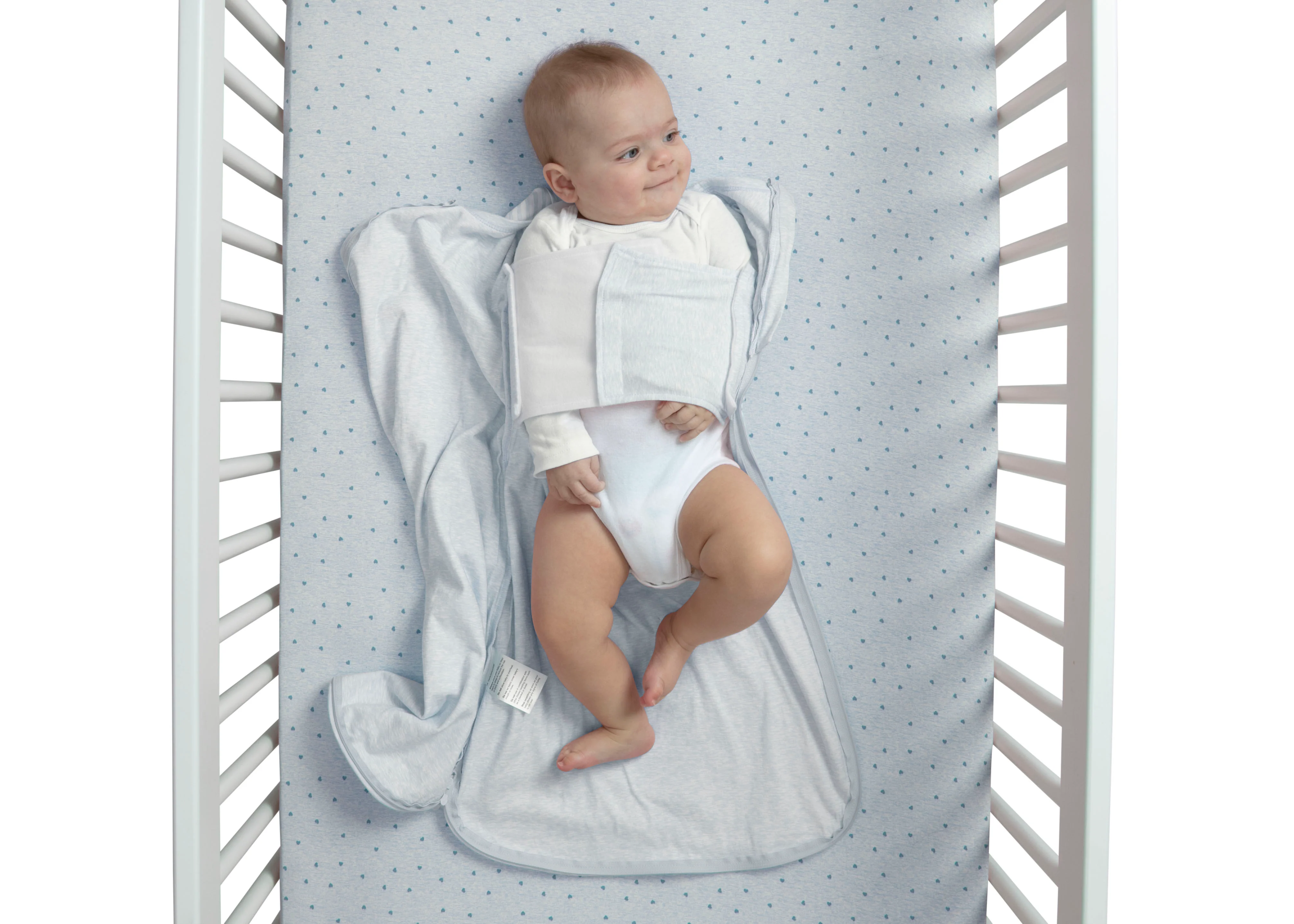 babyGap TrueSleep Sleep Sack with Built-In Swaddle, 0-6 Months - Image 8