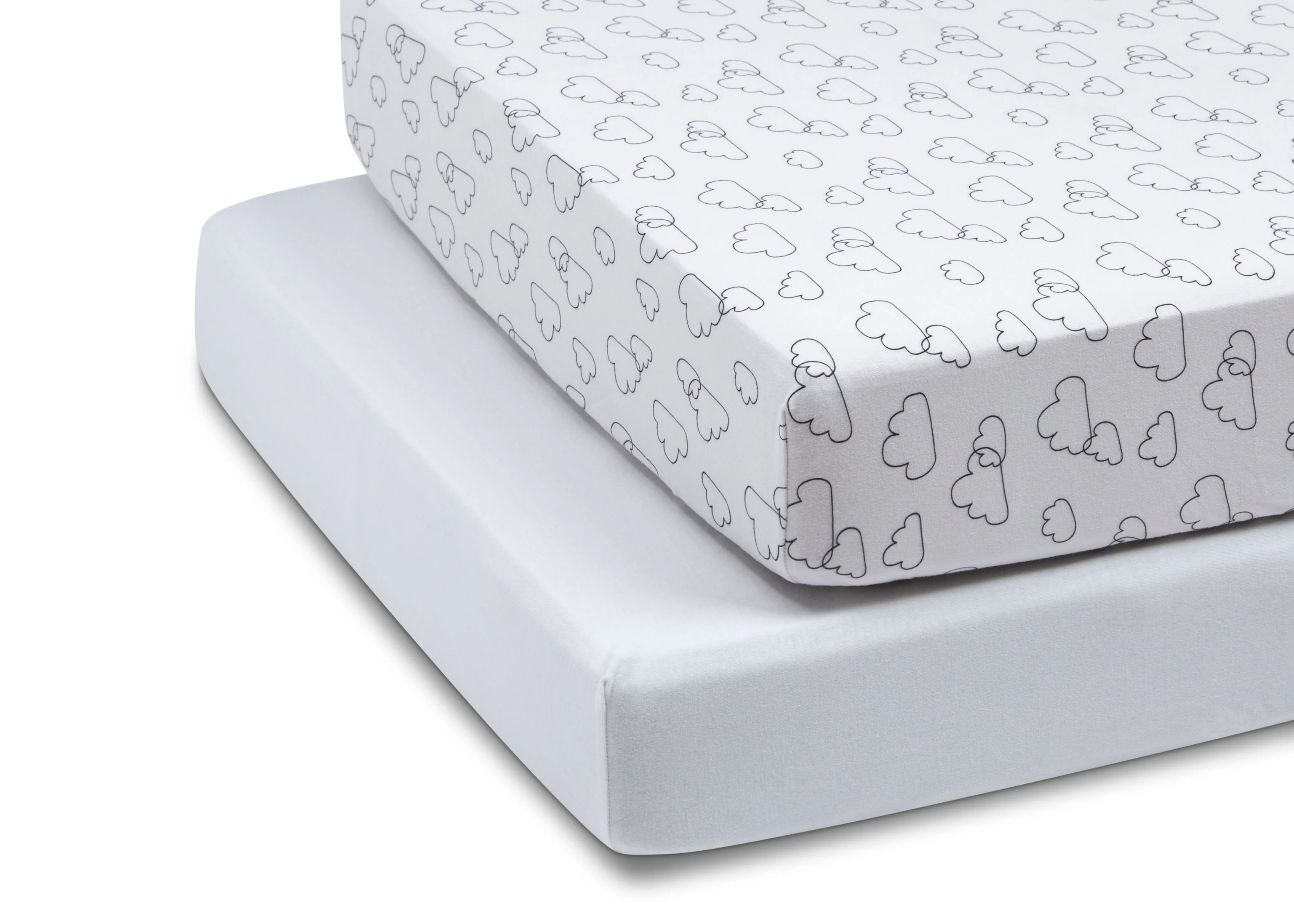 babyGap White Clouds 100% Organic Cotton Crib Sheets - 2 Pack - Image 5