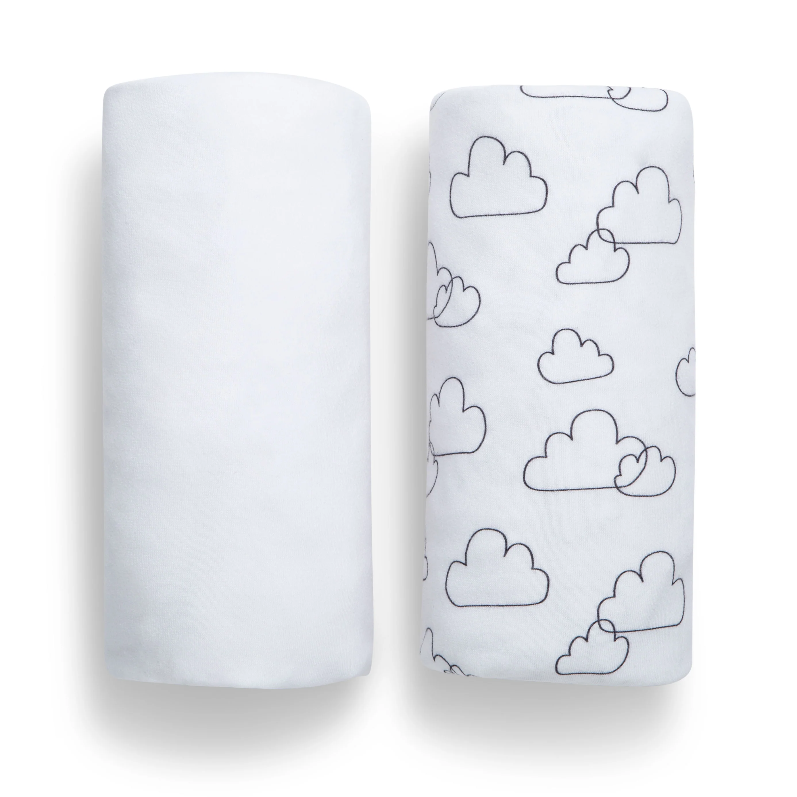 babyGap White Clouds 100% Organic Cotton Crib Sheets - 2 Pack - Image 8