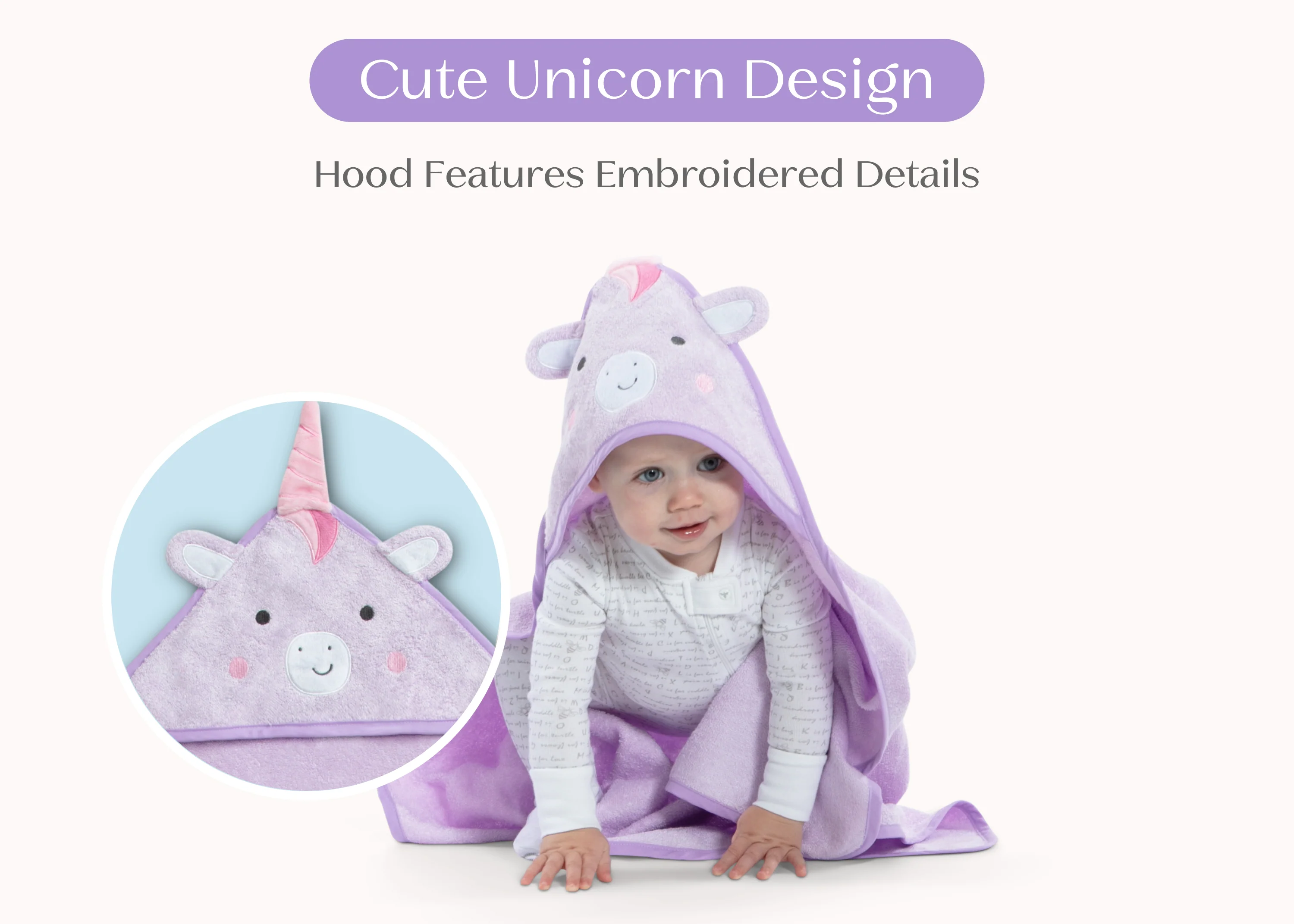 Baby Hooded Bath Towel - Image 2