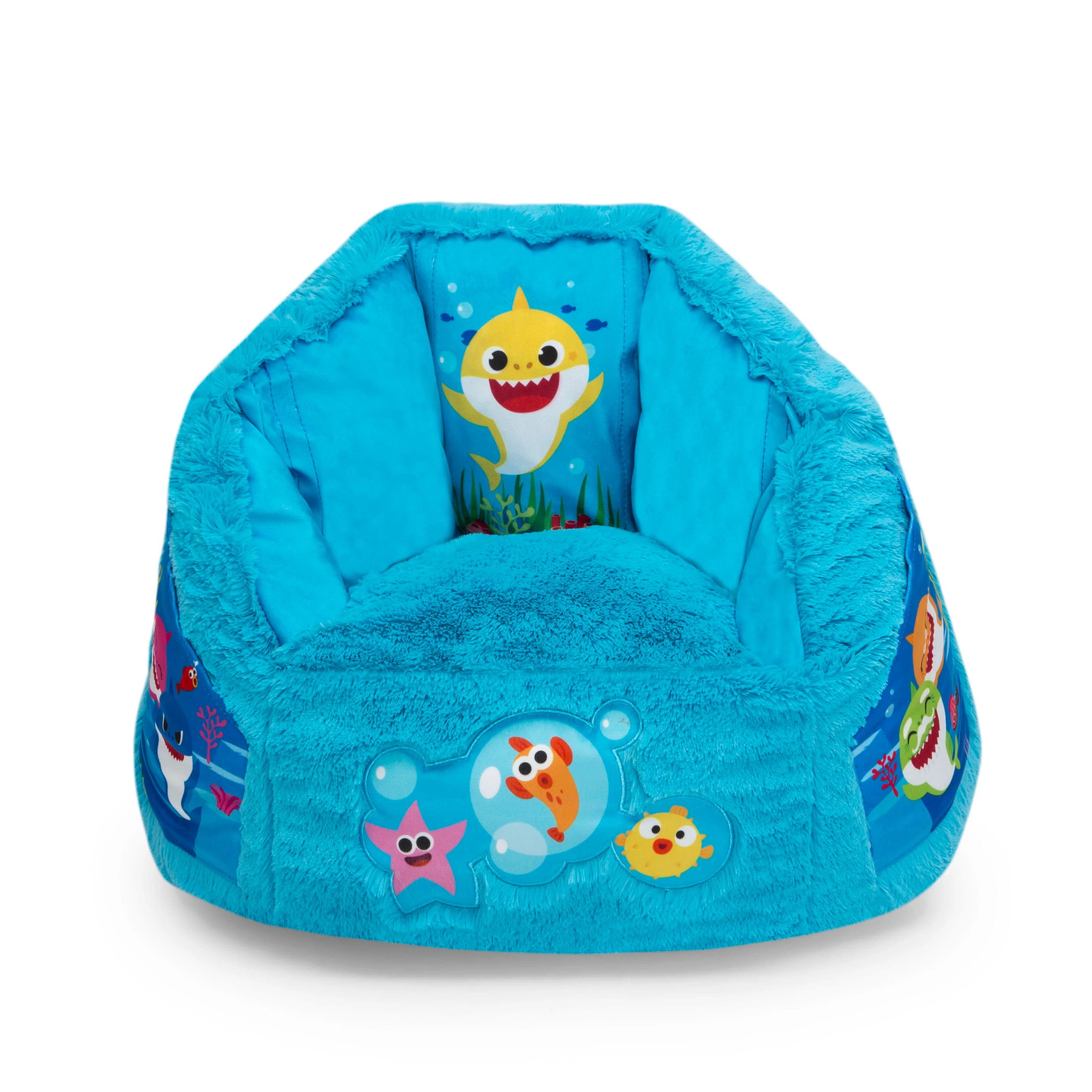Baby Shark Cozee Fluffy Chair, Toddler Size (for Kids Up to 6 Years Old) - Image 2