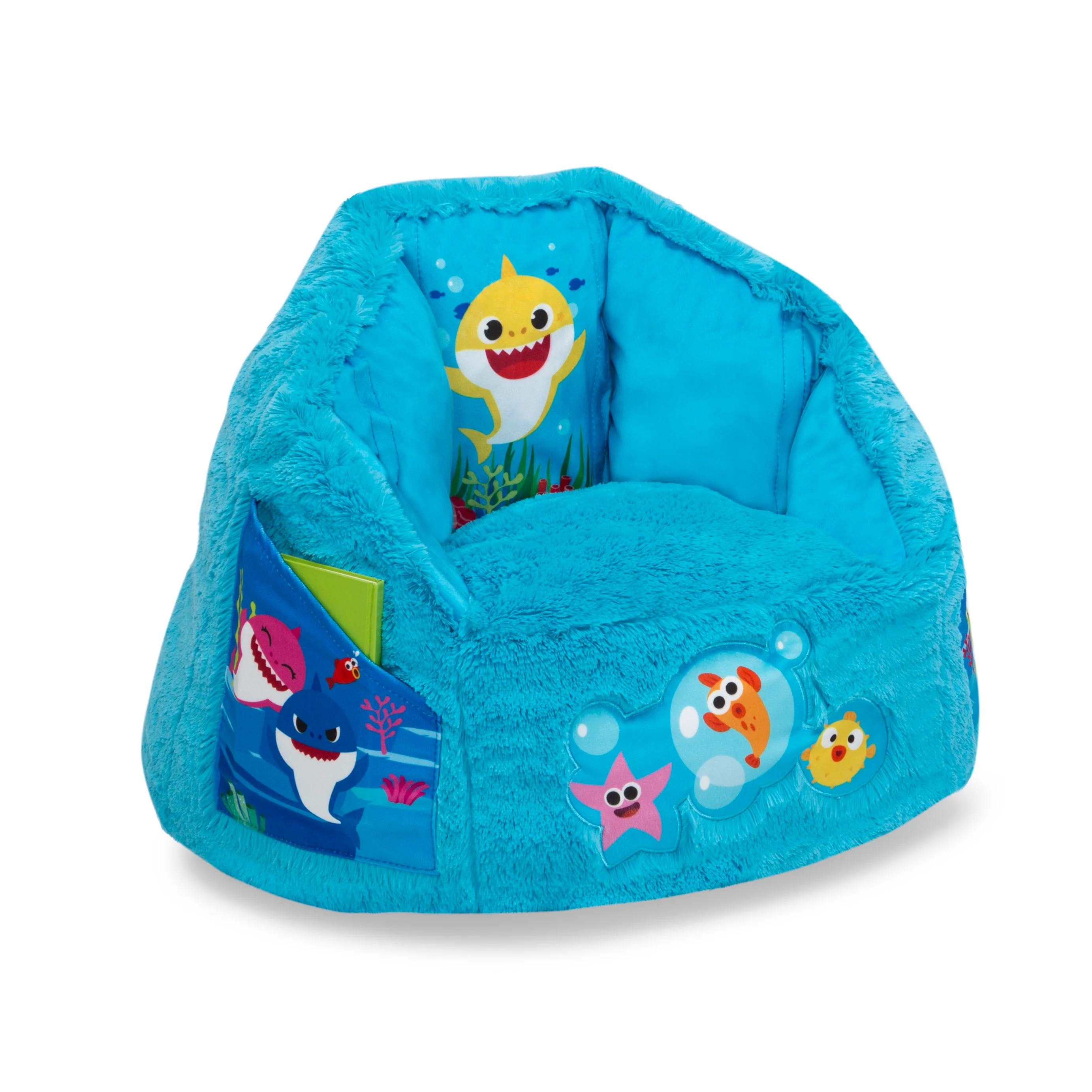 Baby Shark Cozee Fluffy Chair, Toddler Size (for Kids Up to 6 Years Old) - Image 3