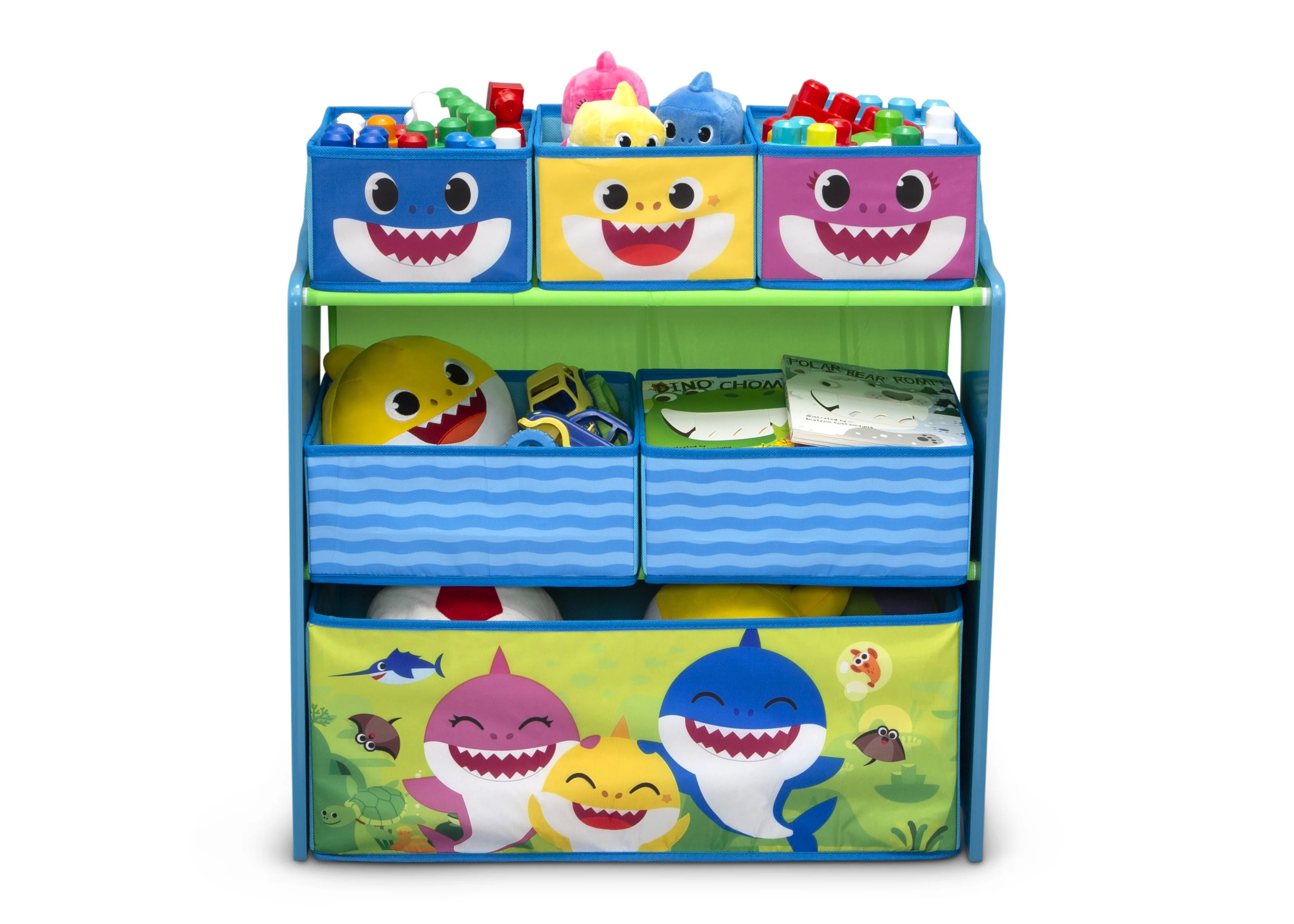 Baby Shark Design & Store 6 Bin Toy Storage Organizer - Image 4