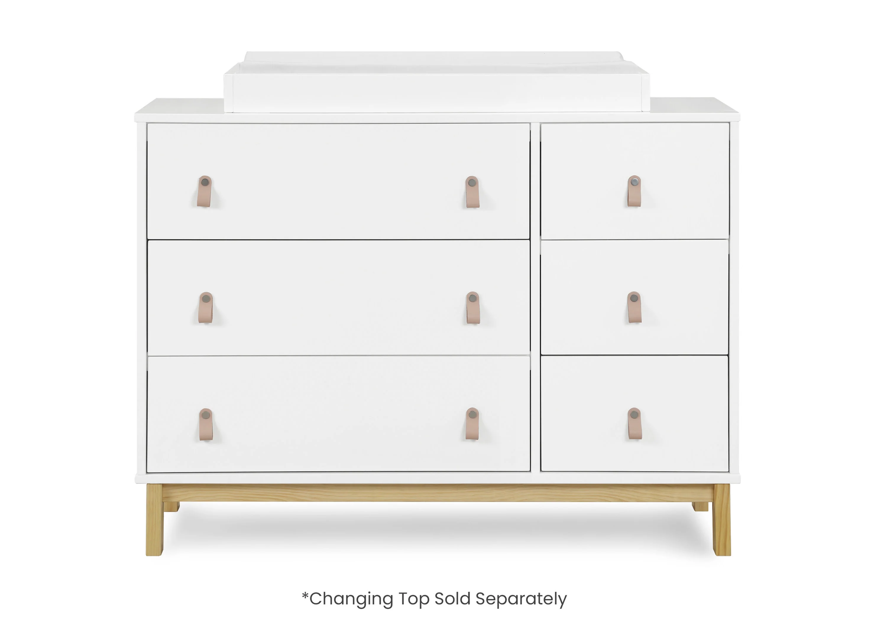 babyGap Legacy 6 Drawer Dresser with Leather Pulls and Interlocking Drawers - Image 19