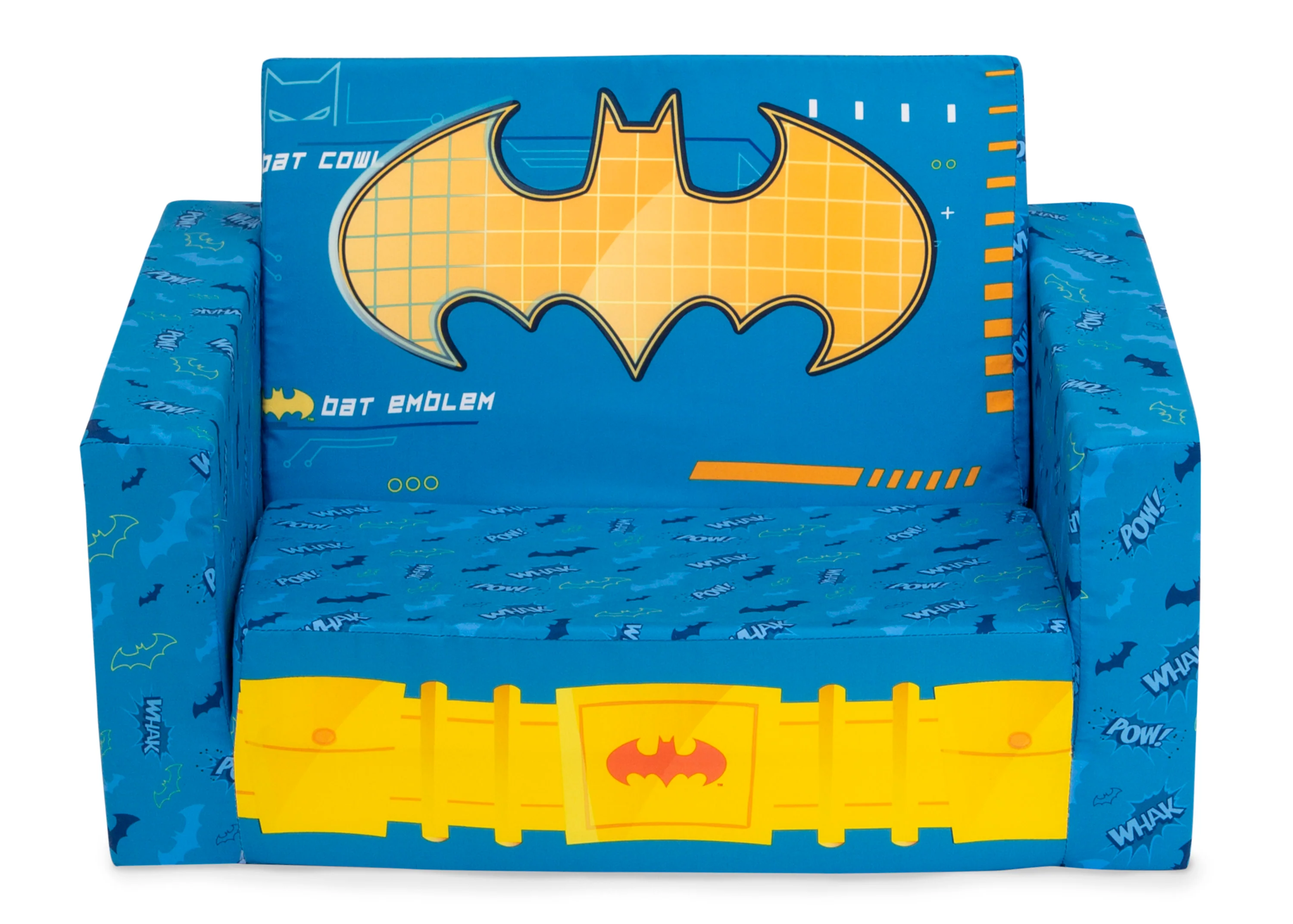 Batman Cozee Flip-Out Chair - 2-in-1 Convertible Chair to Lounger for Kids - Image 2
