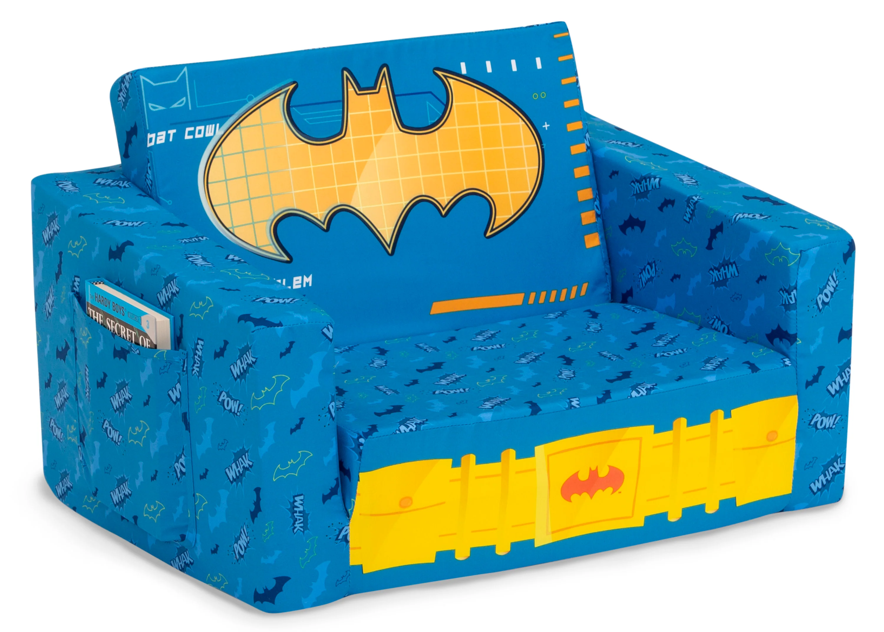 Batman Cozee Flip-Out Chair - 2-in-1 Convertible Chair to Lounger for Kids - Image 3