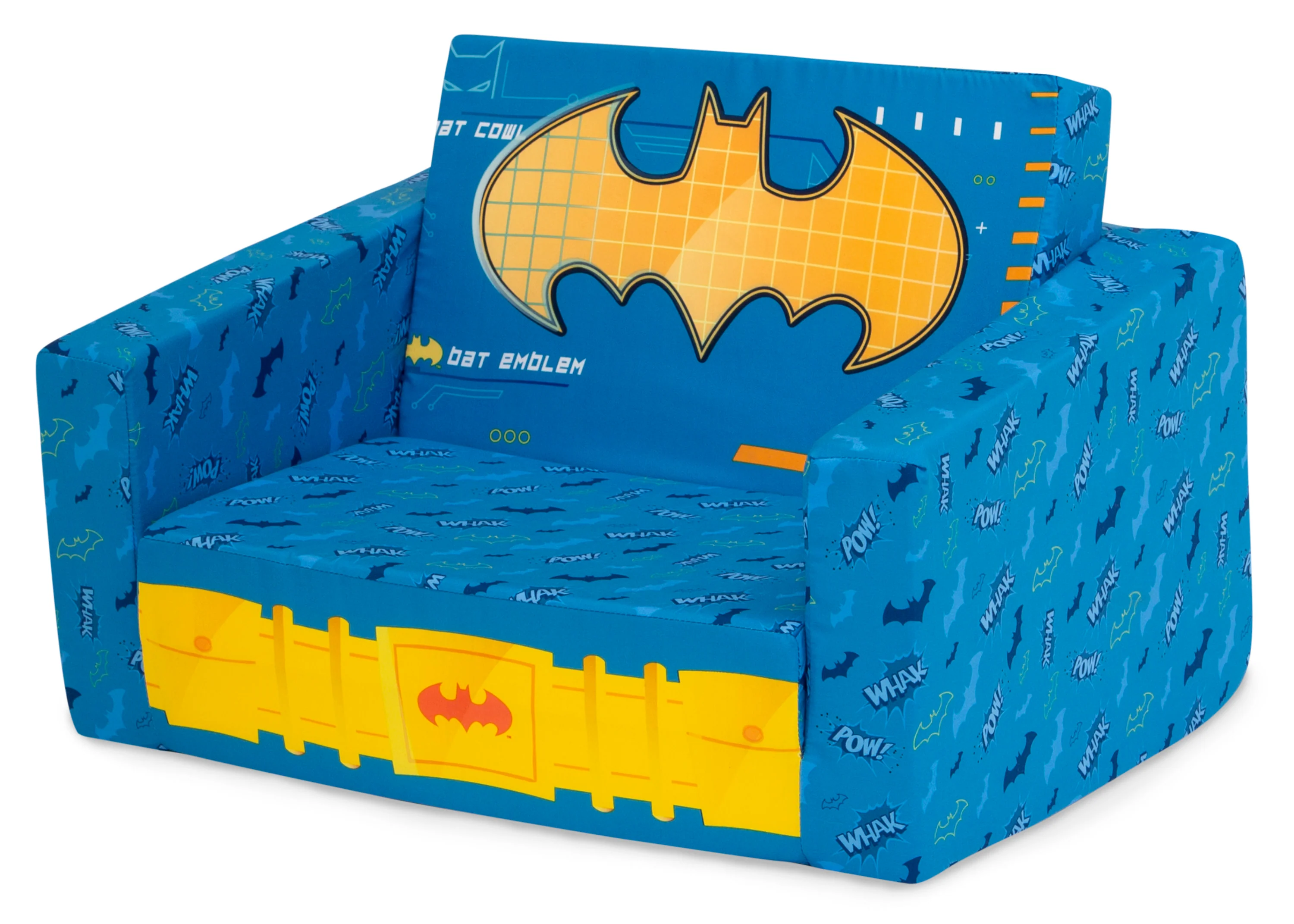 Batman Cozee Flip-Out Chair - 2-in-1 Convertible Chair to Lounger for Kids - Image 4