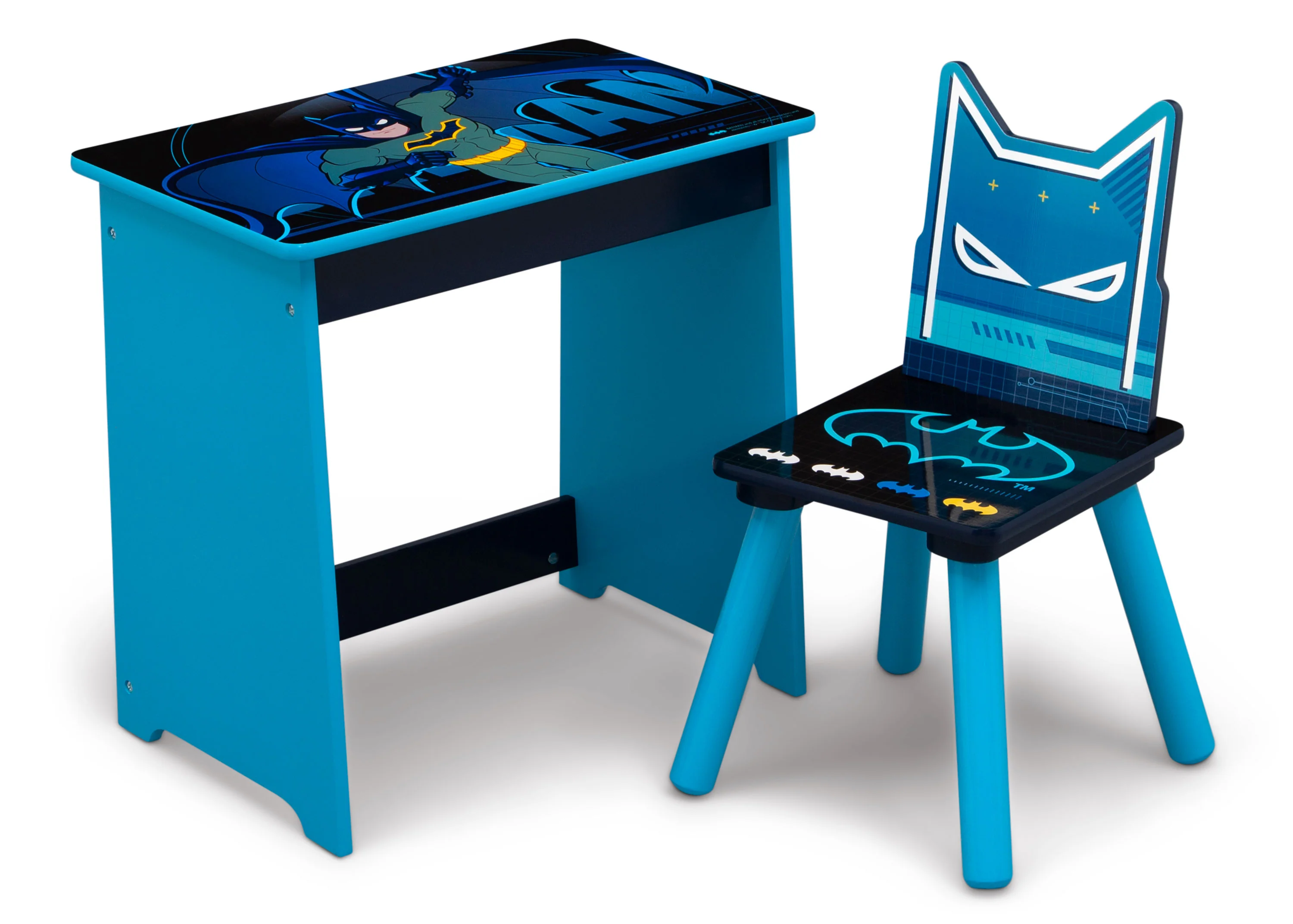 Batman Kids Wood Art Desk and Chair Set - Image 2