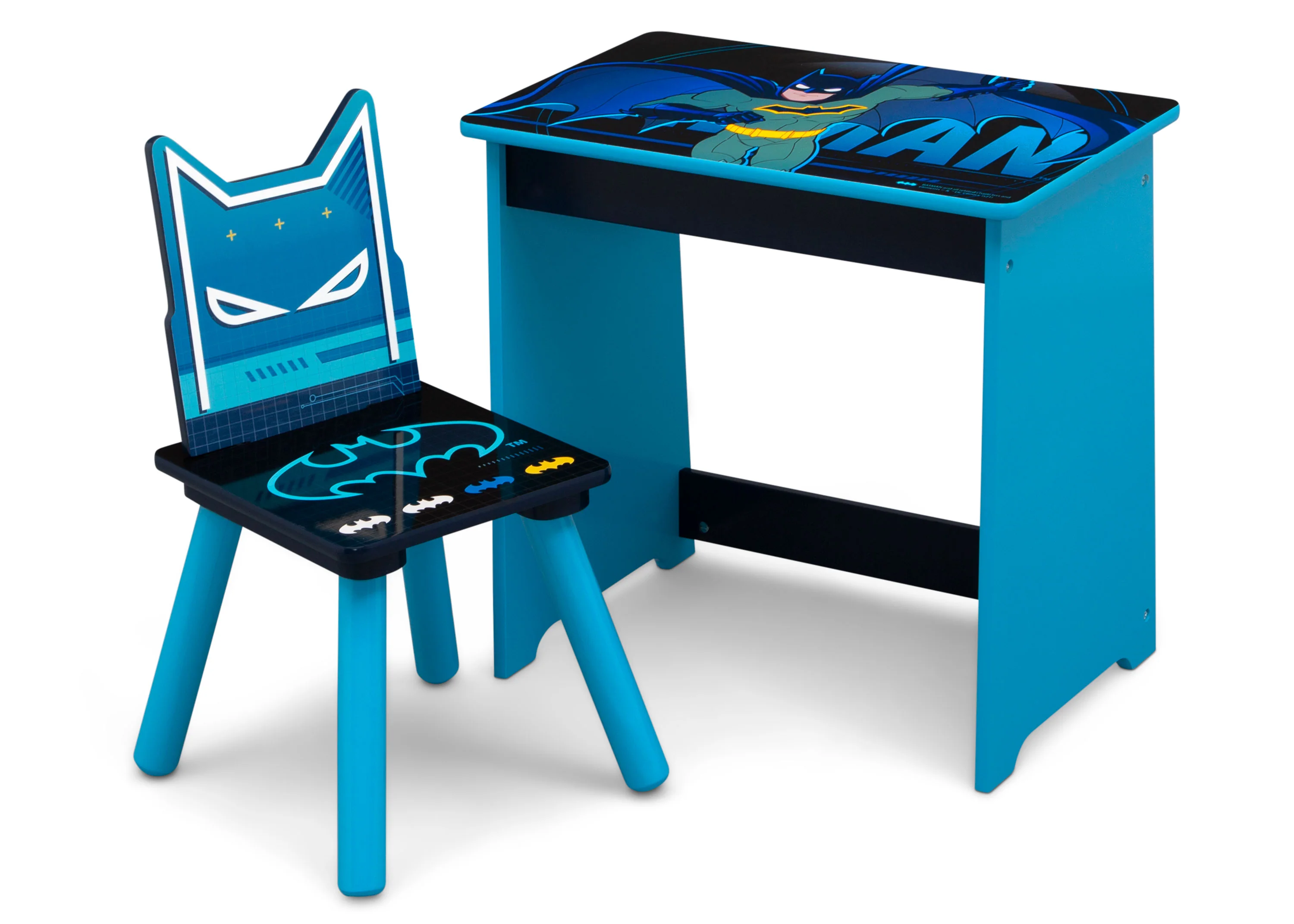 Batman Kids Wood Art Desk and Chair Set - Image 3