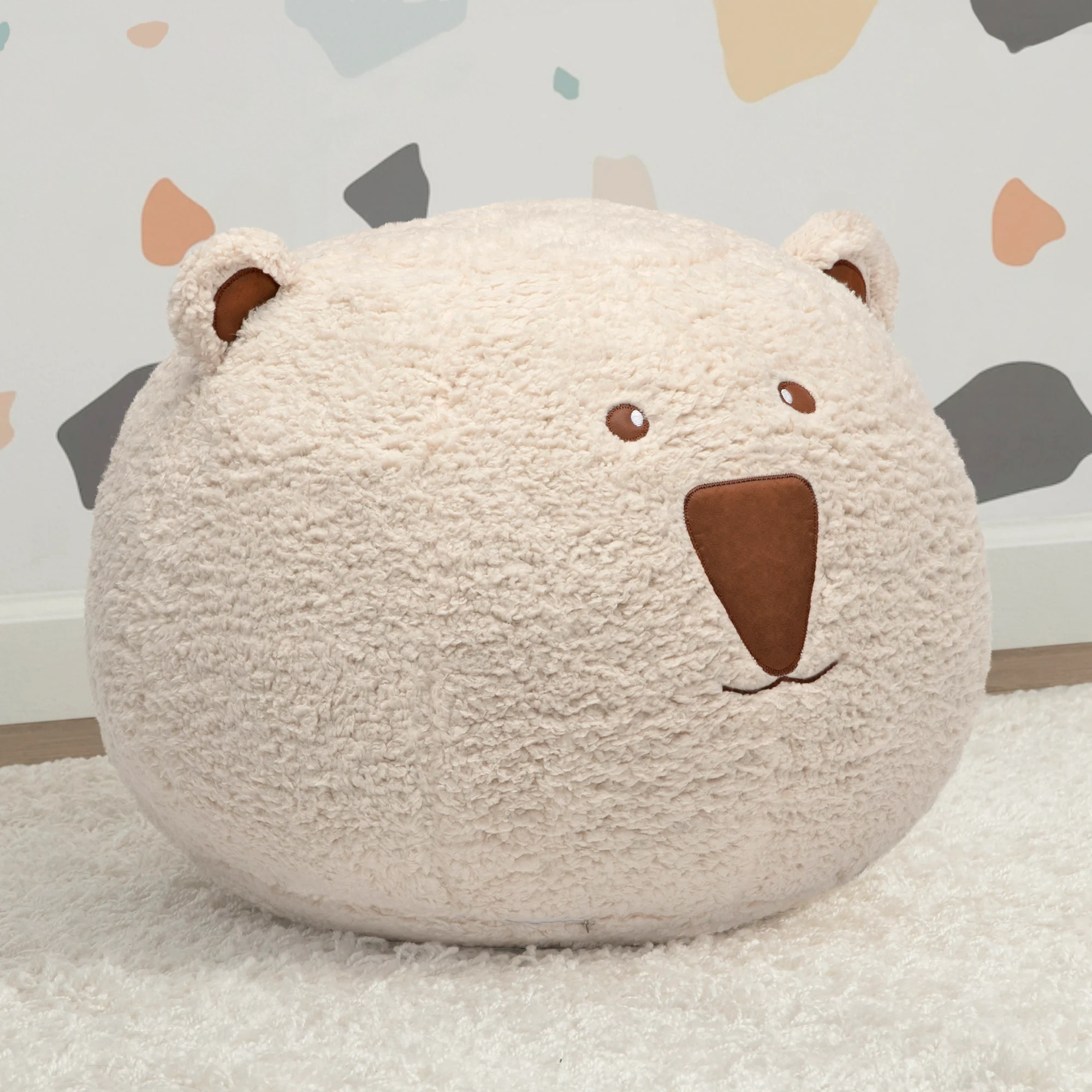 Bear Plush Foam Pouf Ottoman - Image 9