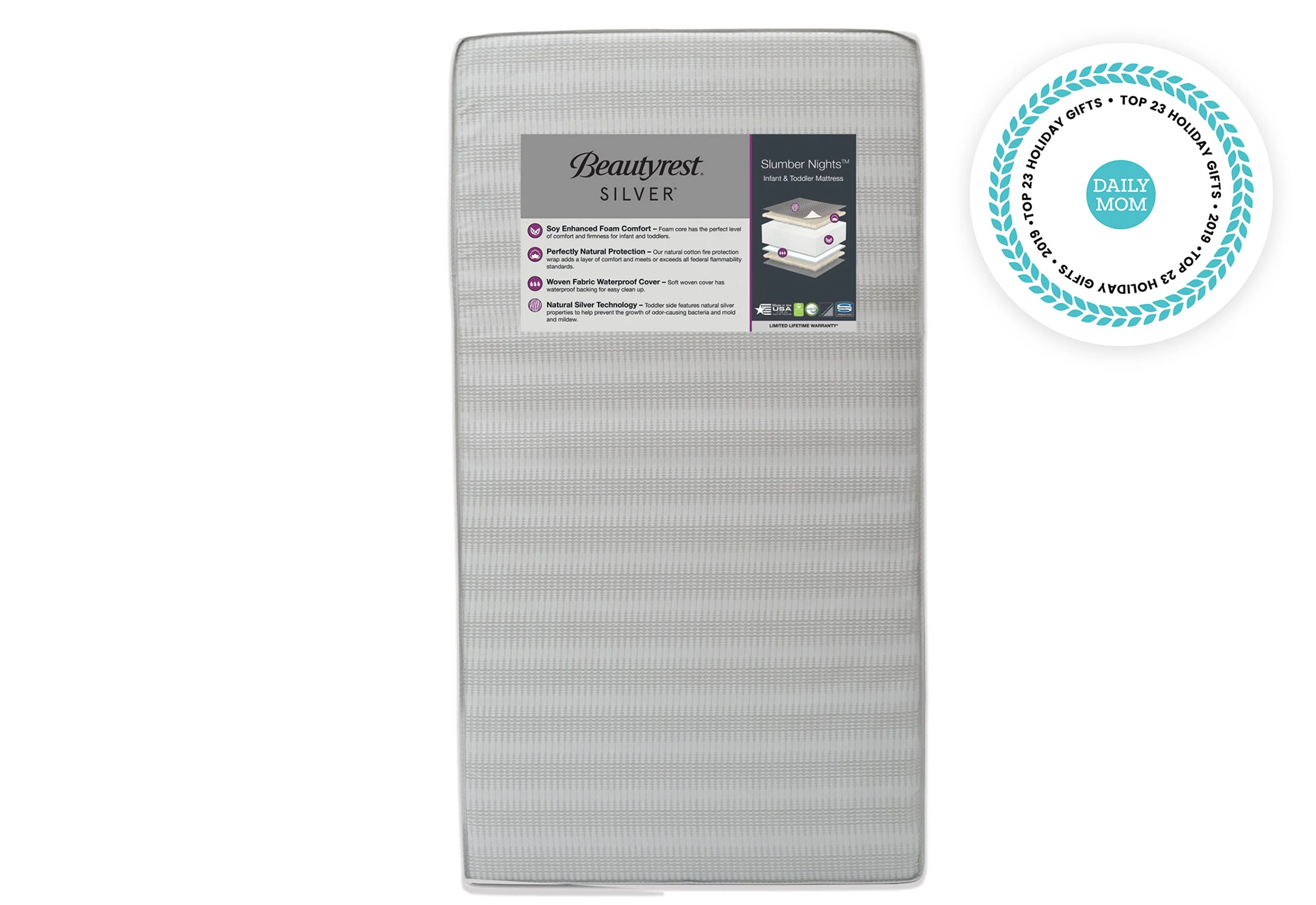 Beautyrest Silver Slumber Nights Crib and Toddler Mattress - Image 3