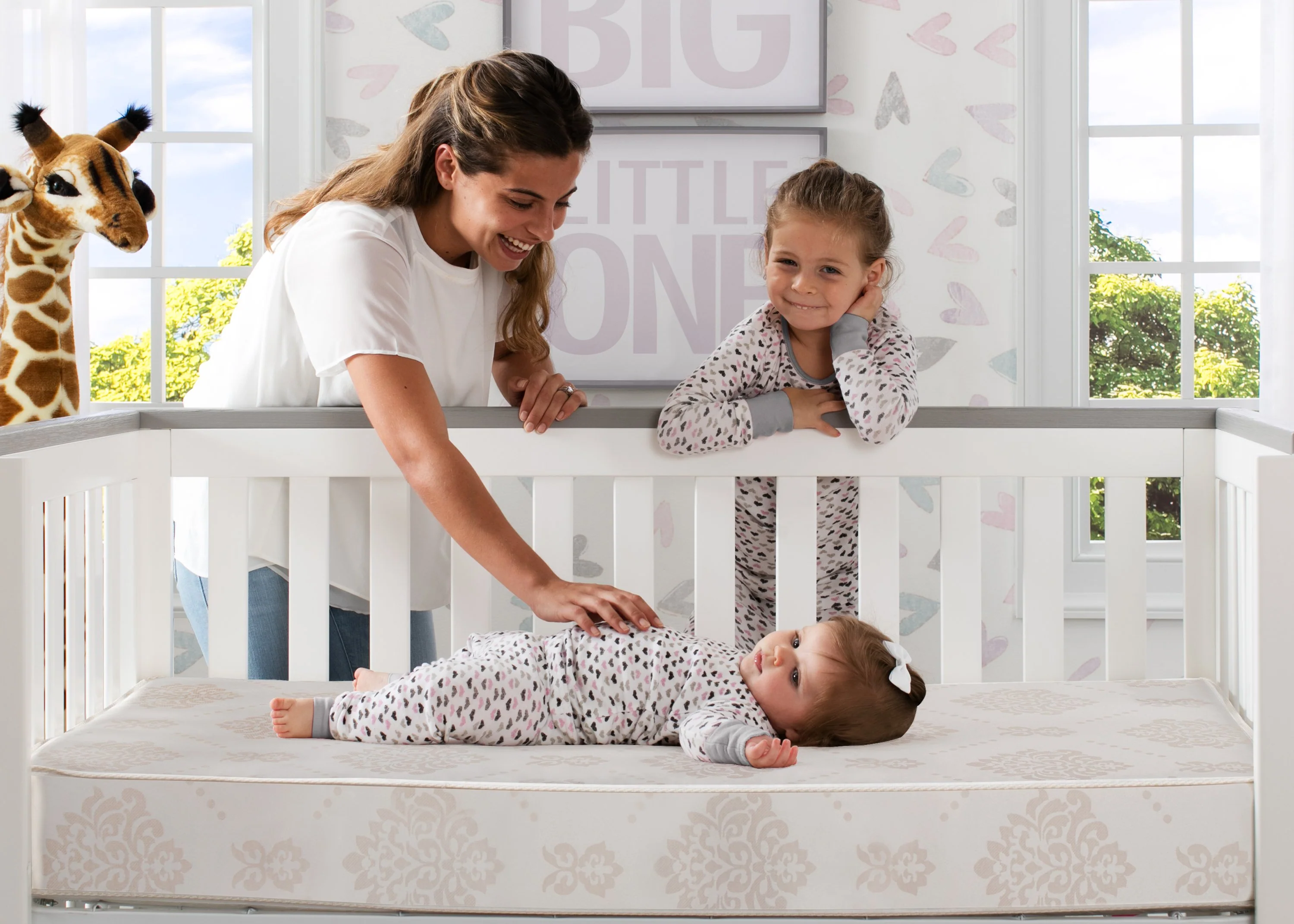 BeautySleep Naturally Willow Crib and Toddler Mattress