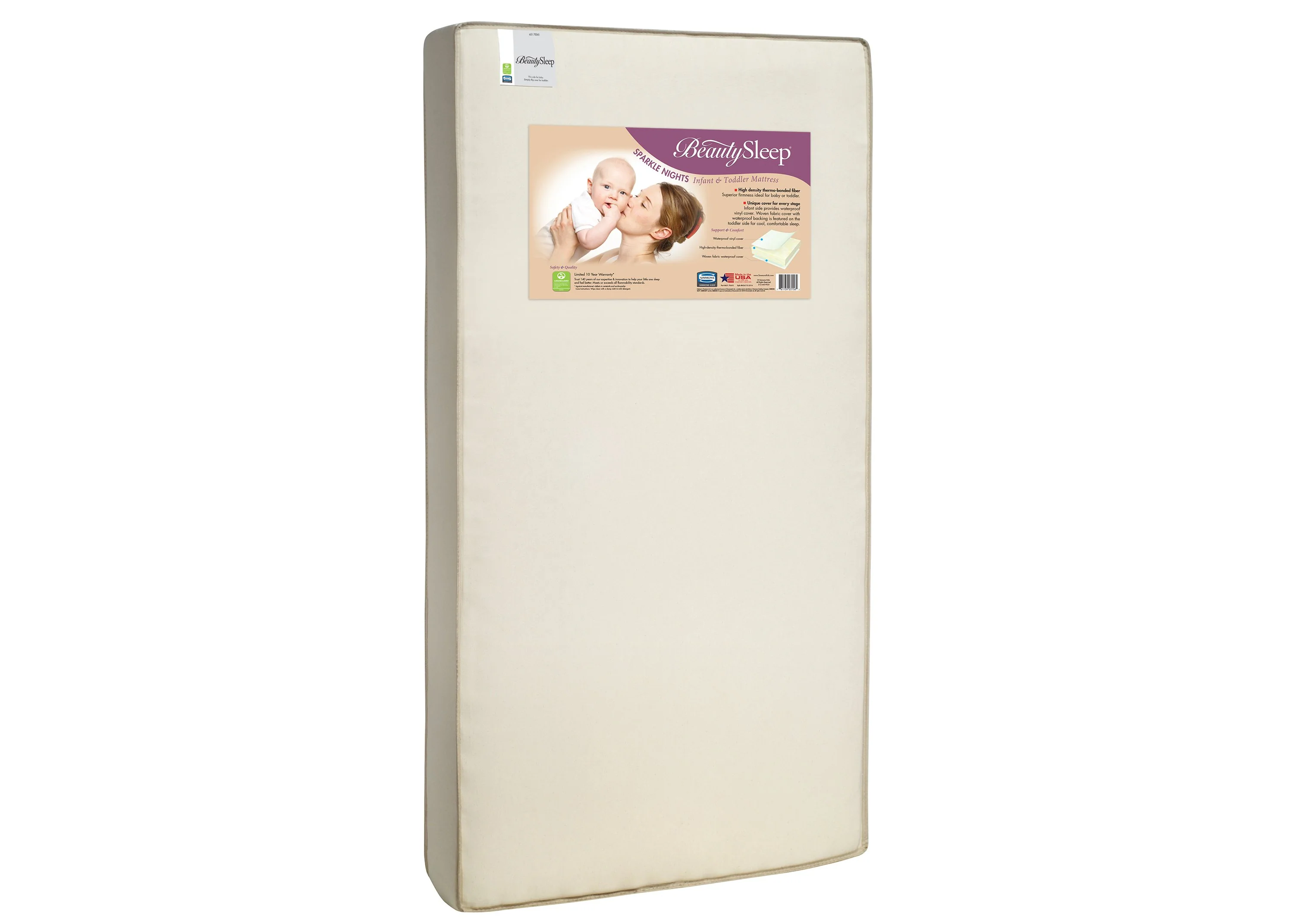 BeautySleep® Sparkle Nights Crib and Toddler Mattress - Image 2