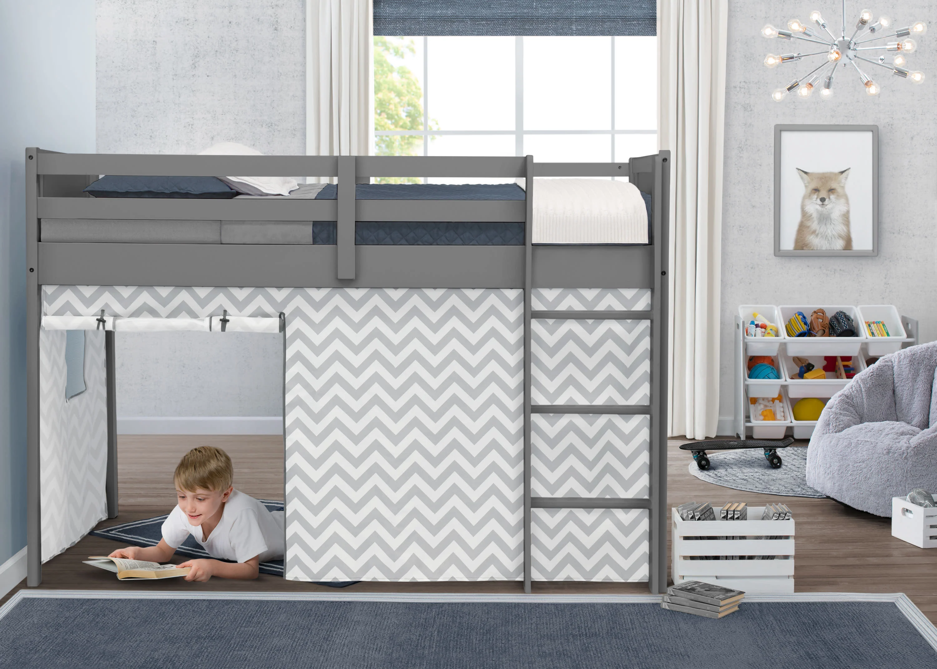 Bed Tent - Curtain Set for Twin Loft or Bunk Bed (Bed Sold Separately) - Image 2