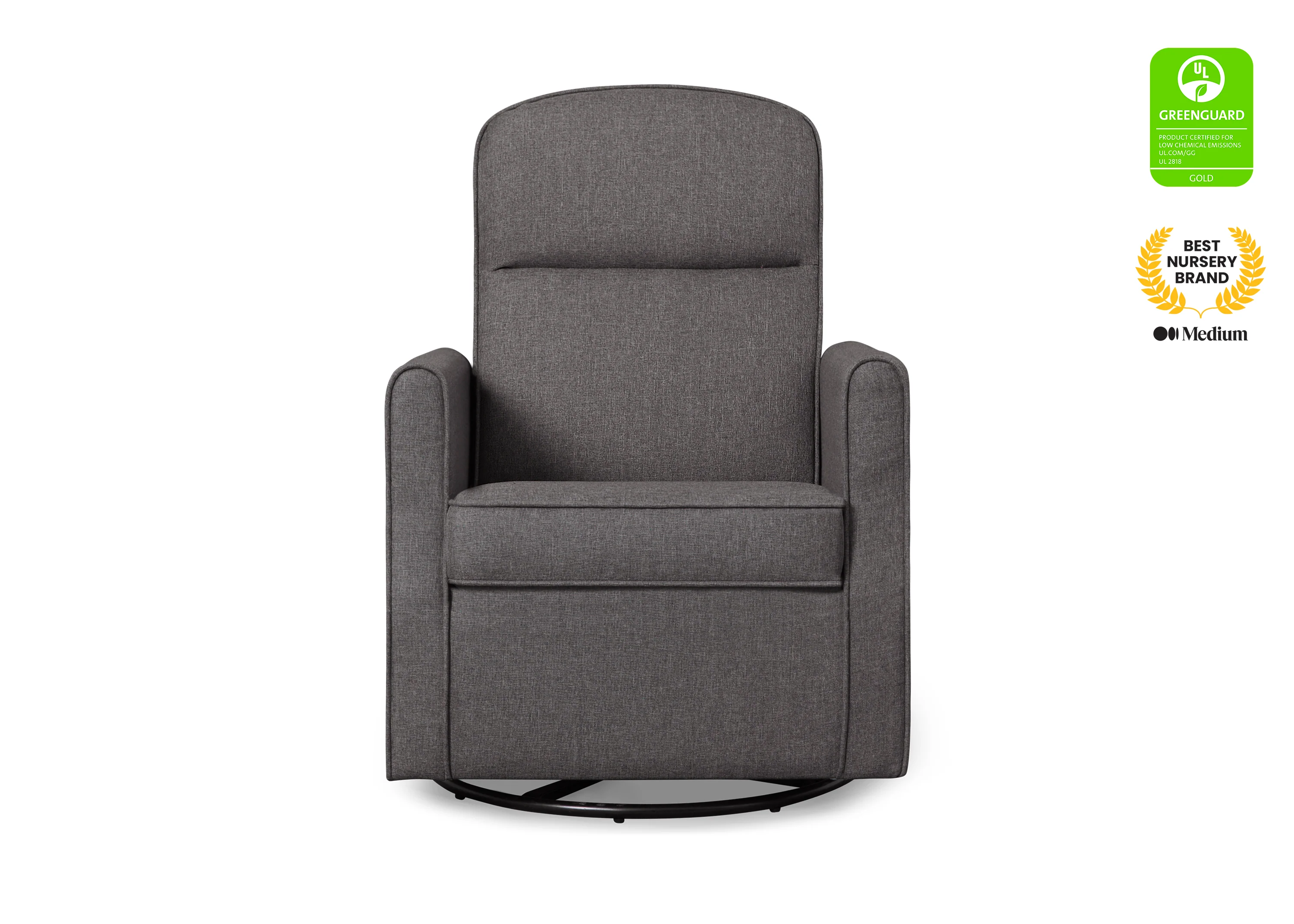 Blair Slim Nursery Glider Swivel Rocker Chair - Image 3