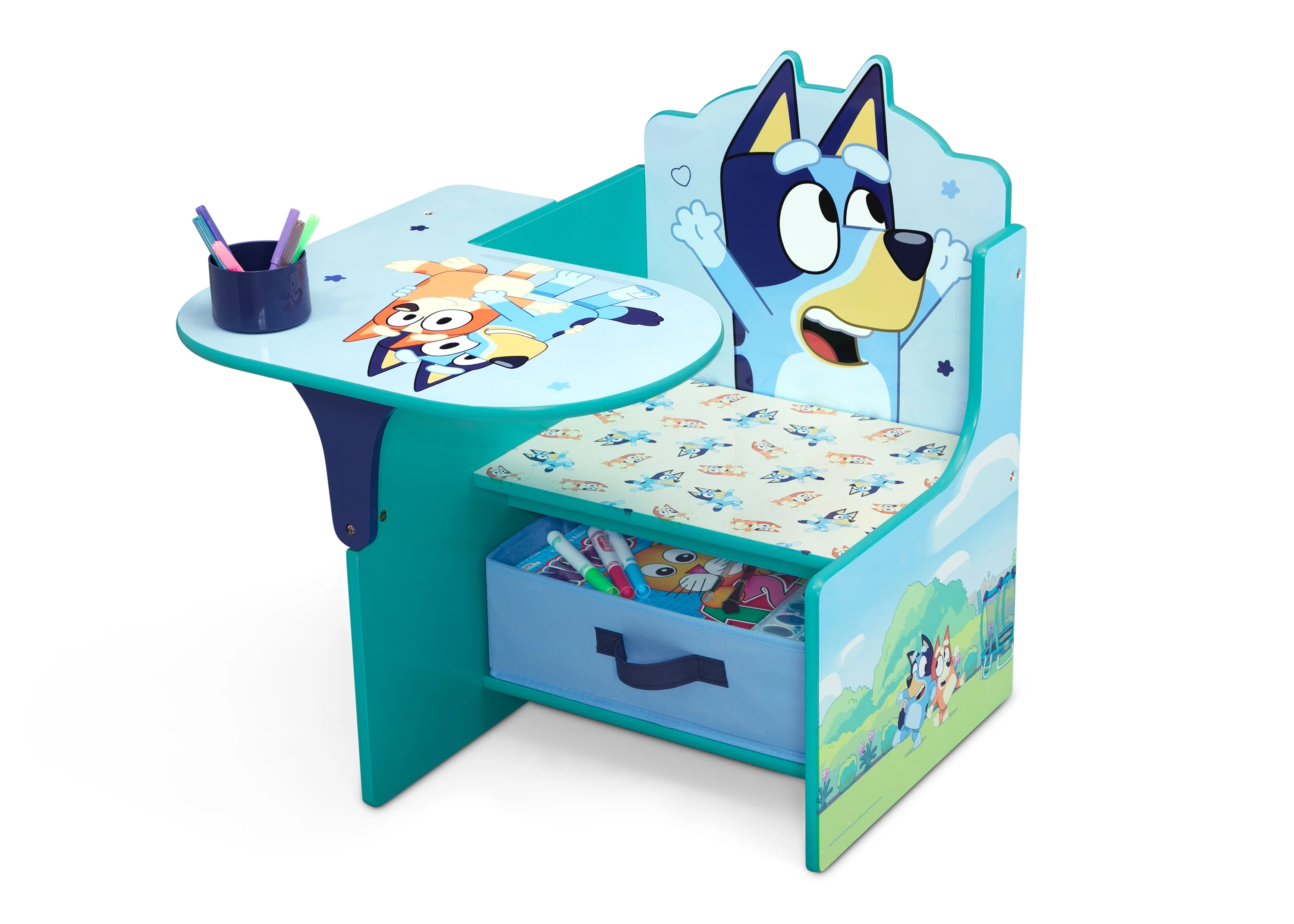 Bluey Chair Desk with Storage Bin - Image 5