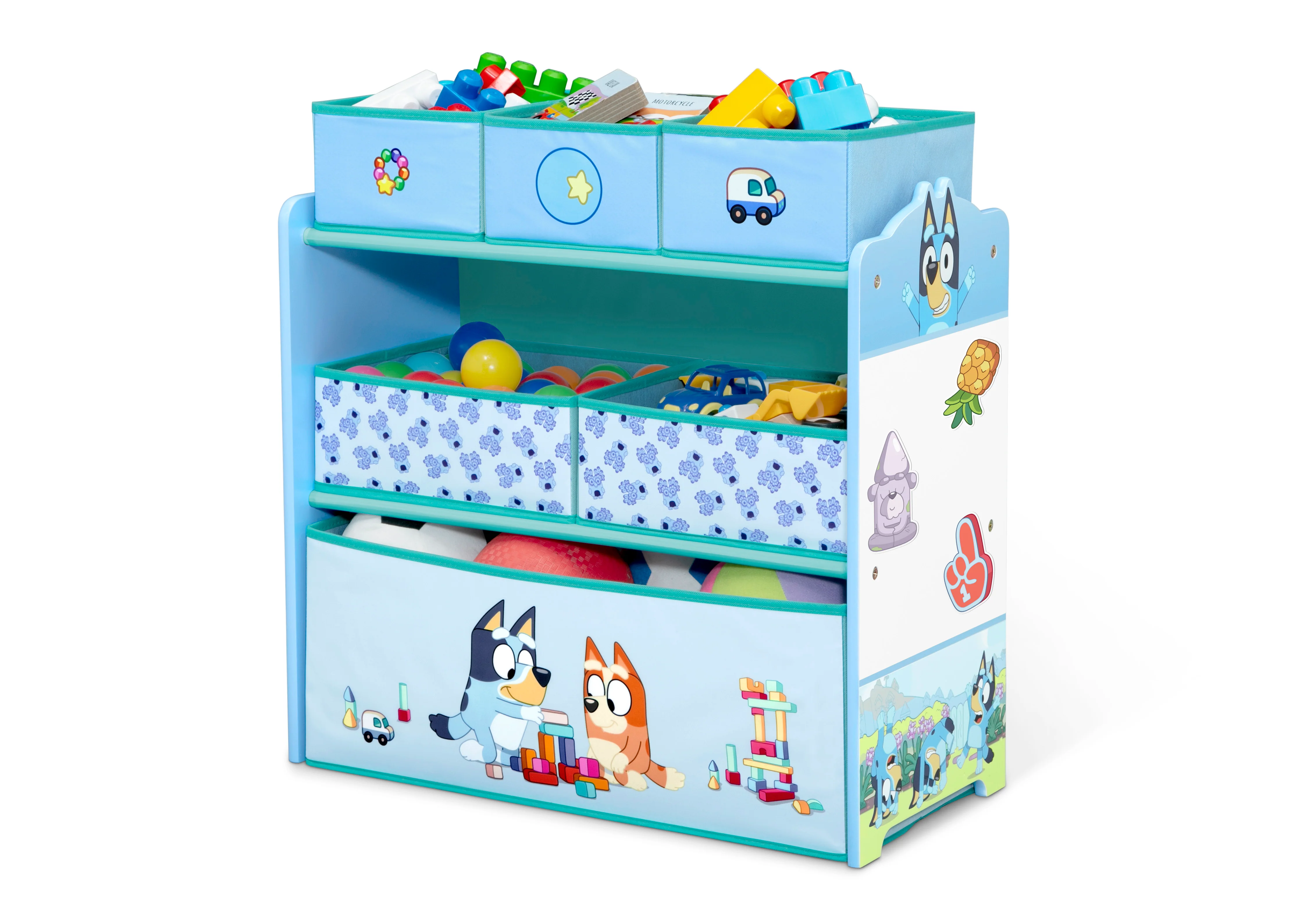 Bluey Design & Store 6 Bin Toy Storage Organizer - Image 10