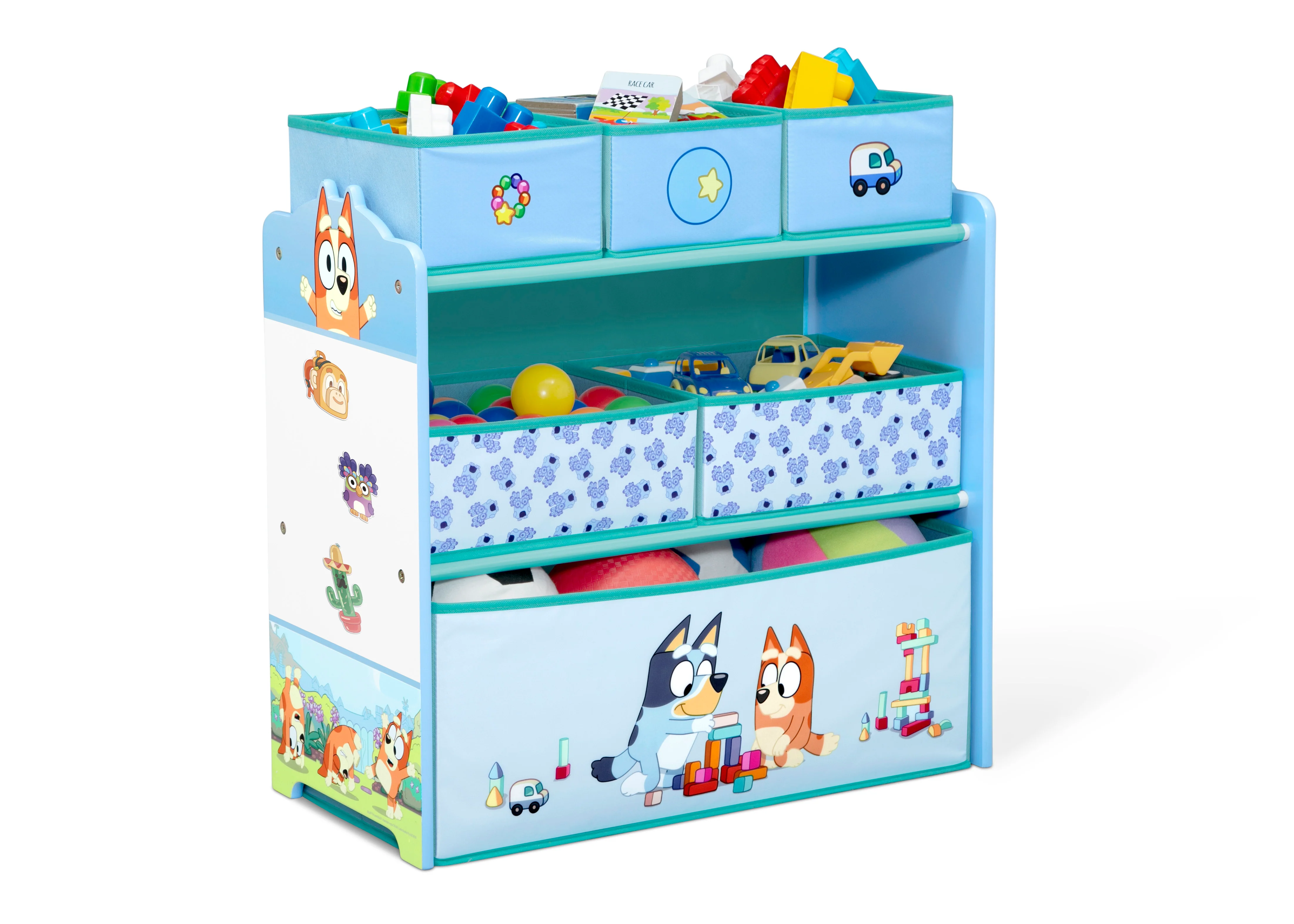 Bluey Design & Store 6 Bin Toy Storage Organizer - Image 11