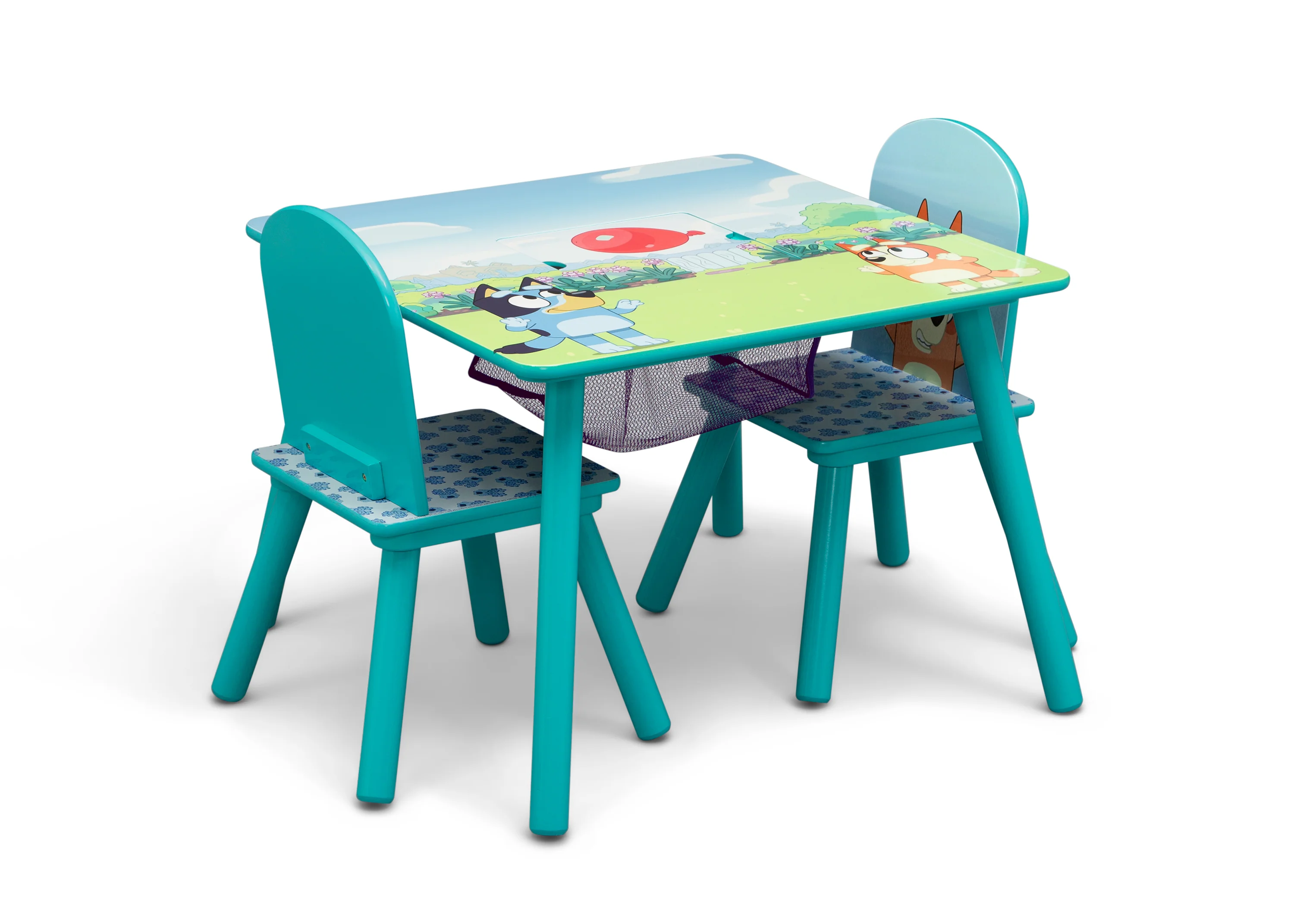 Bluey Kids Table and Chair Set with Storage (2 Chairs Included) - Image 4