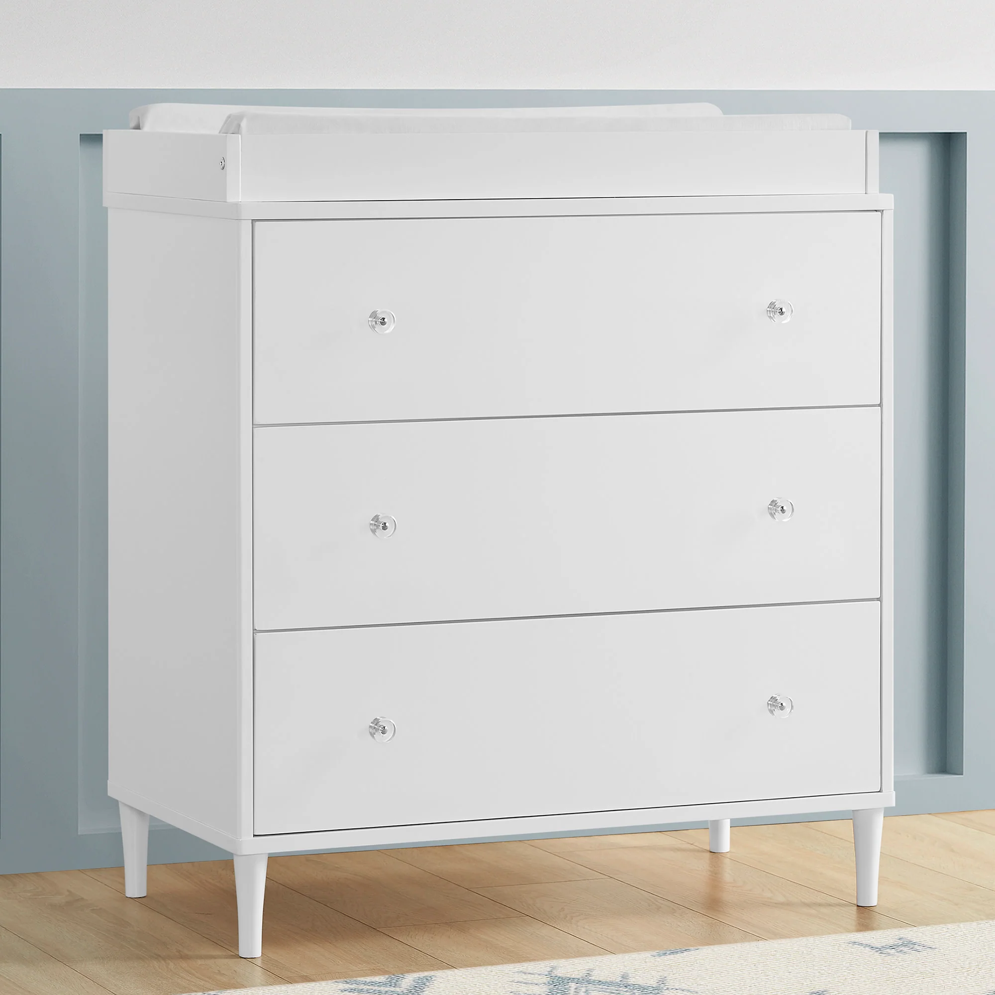 Bowie 3 Drawer Dresser with Changing Top and Interlocking Drawers - Image 14