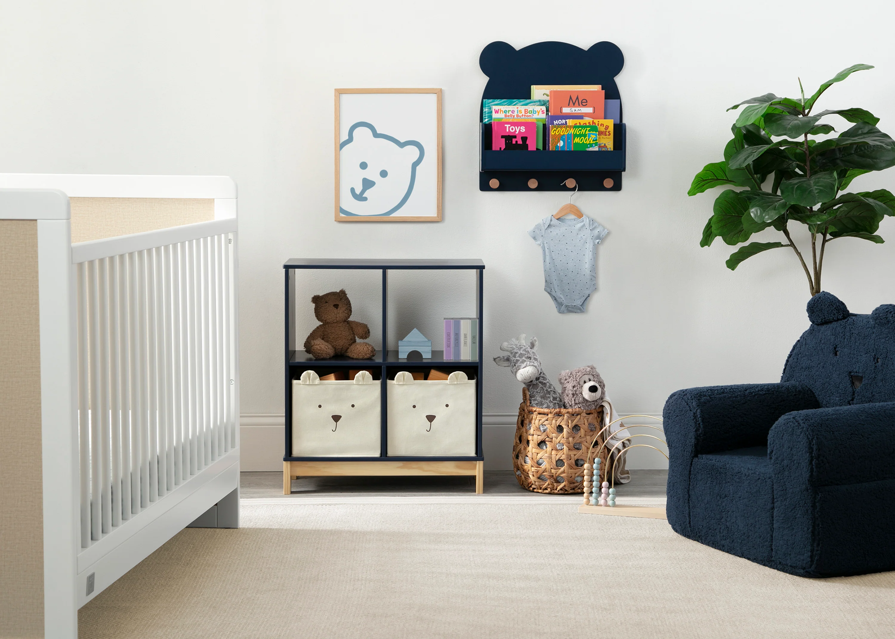 Brannan Bear Bookcase with Bins