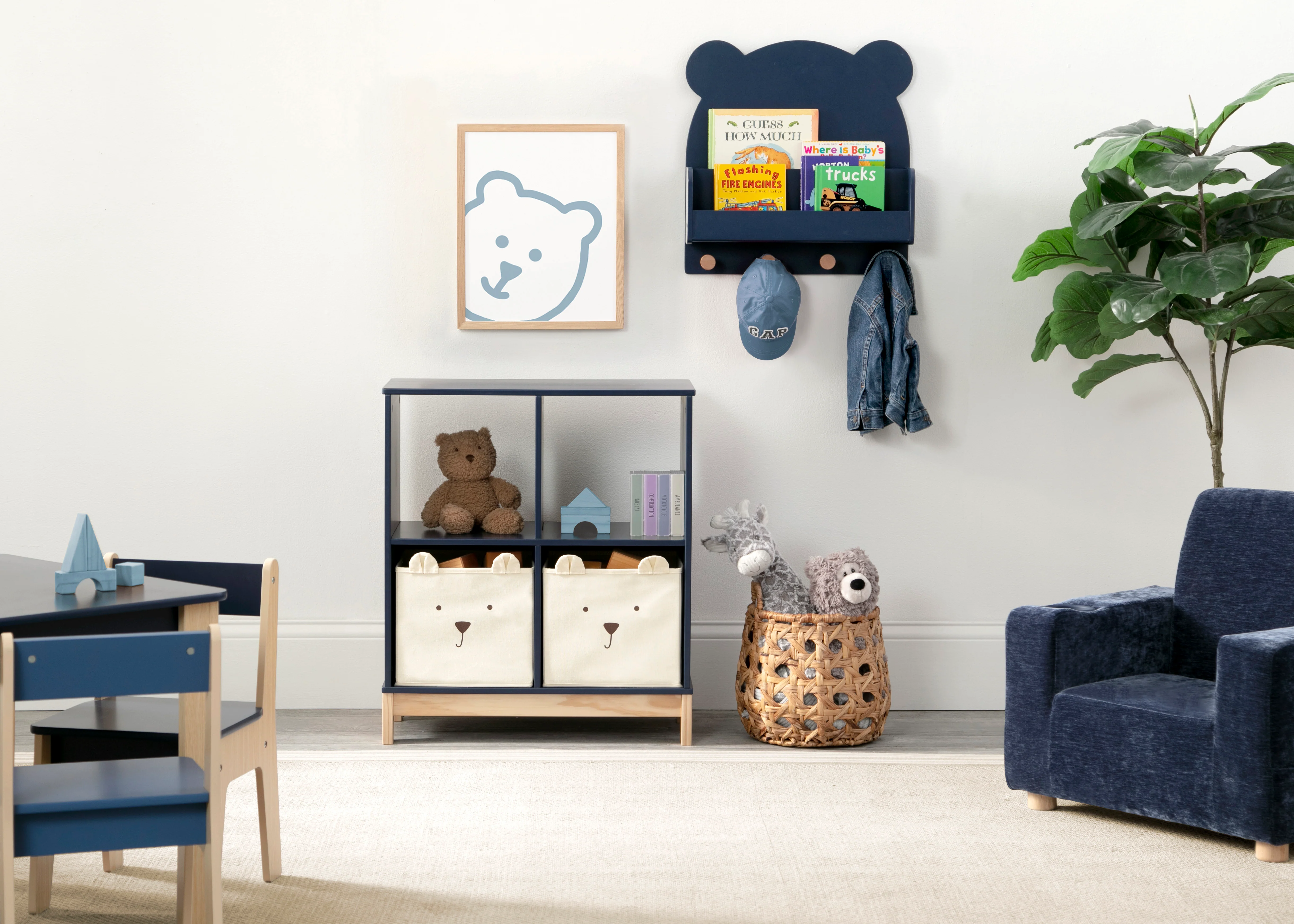 Brannan Bear Bookcase with Bins - Image 15