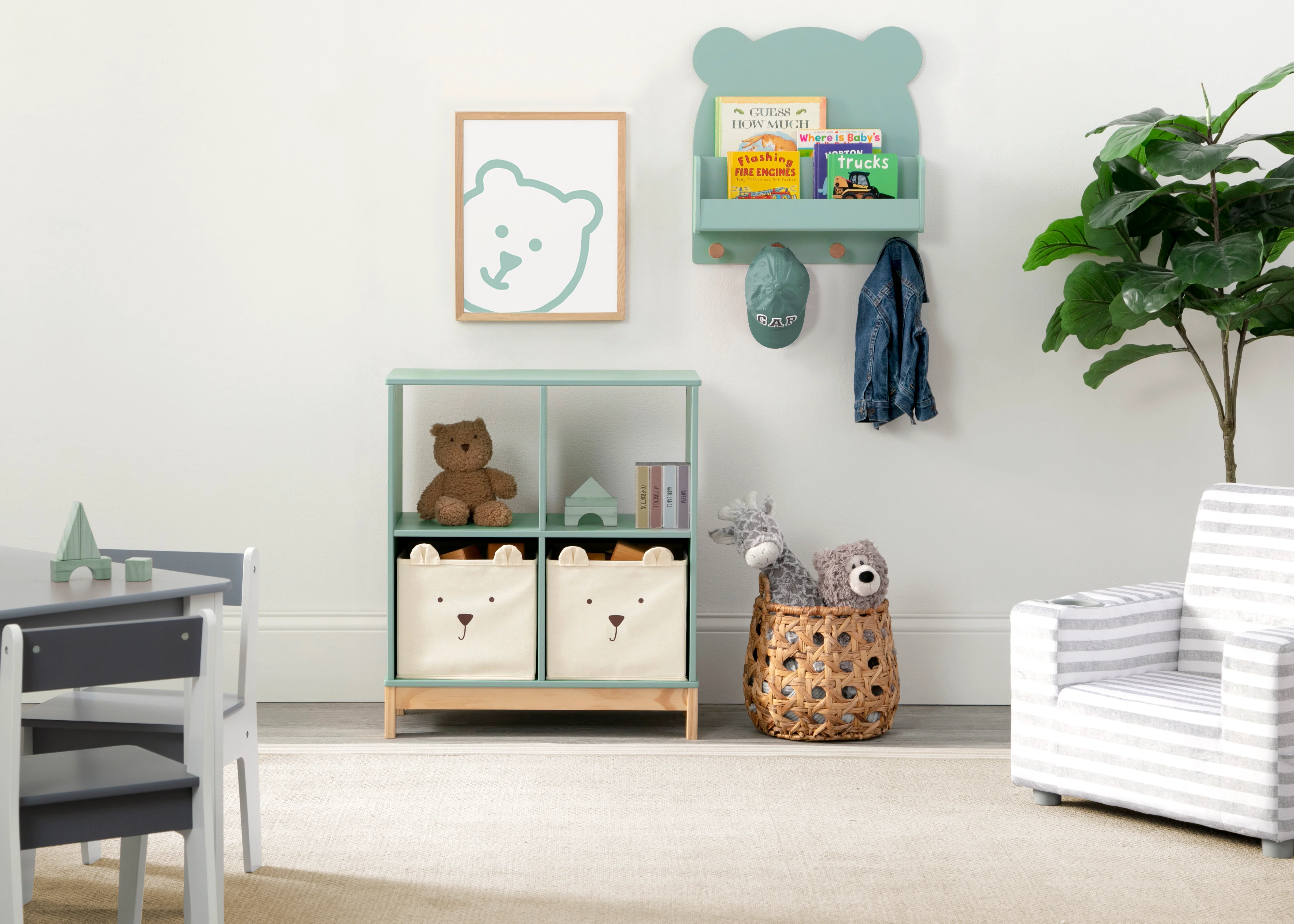Brannan Bear Bookcase with Bins - Image 19