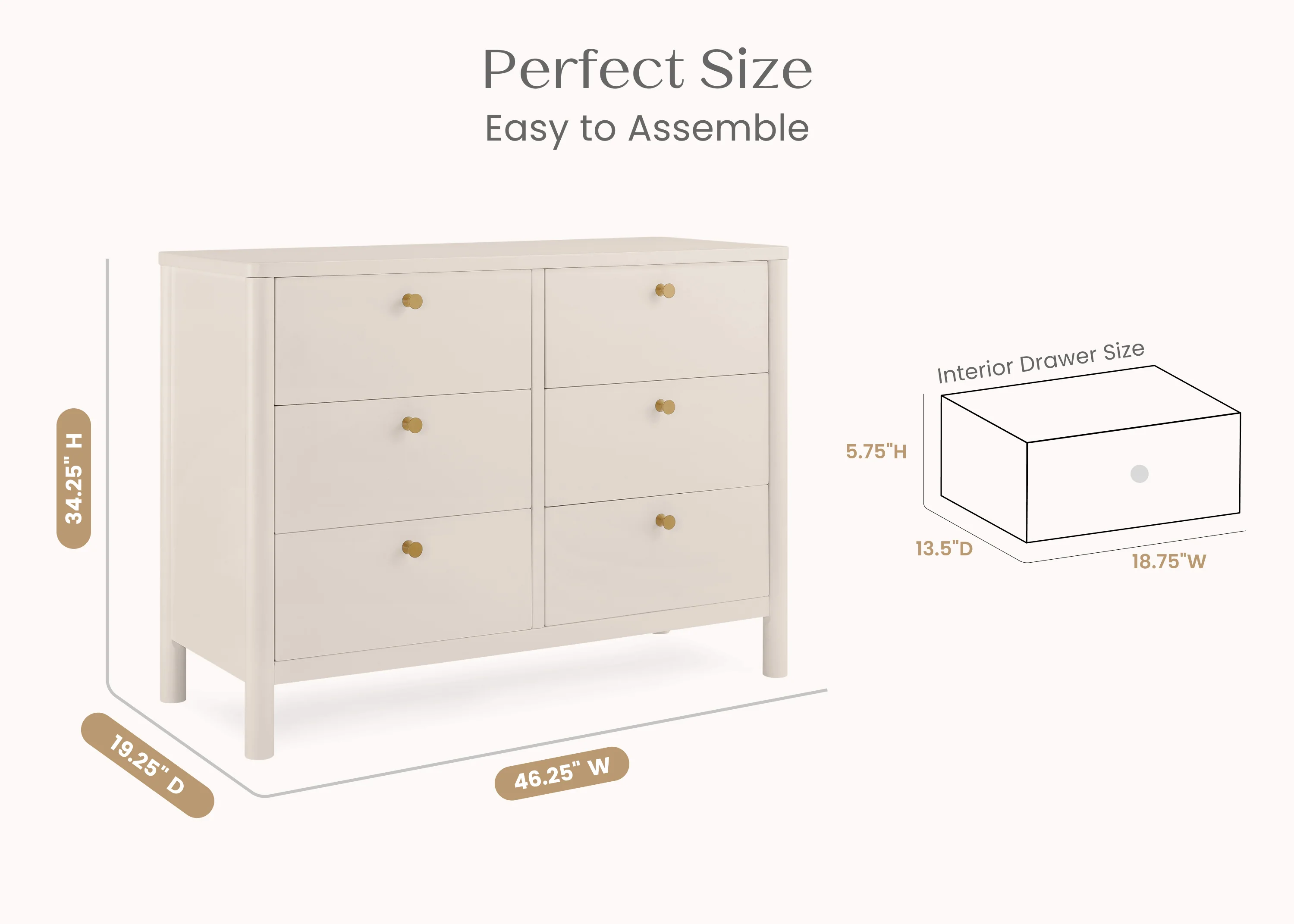 Brooks 6 Drawer Dresser with Interlocking Drawers - Image 20