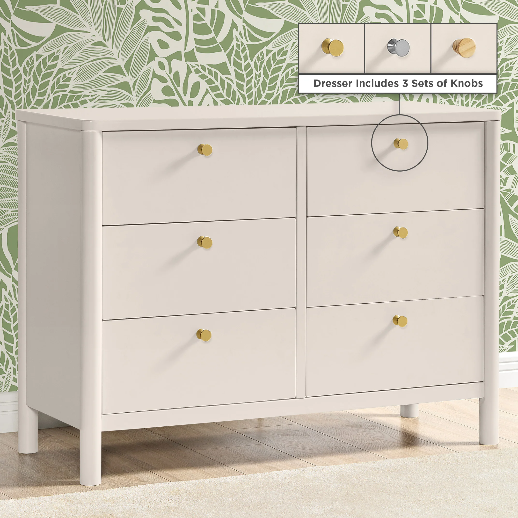 Brooks 6 Drawer Dresser with Interlocking Drawers - Image 30