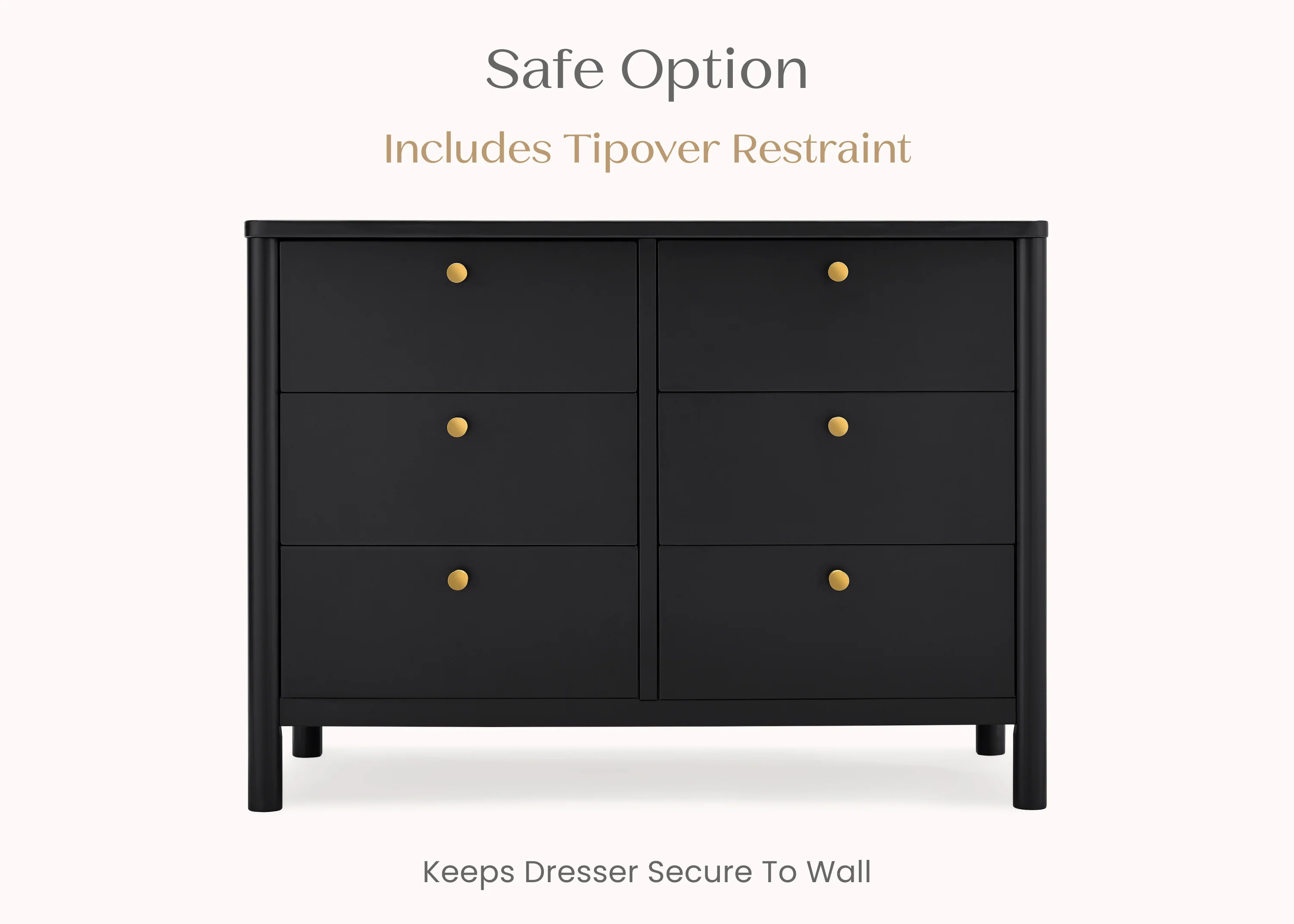 Brooks 6 Drawer Dresser with Interlocking Drawers - Image 8