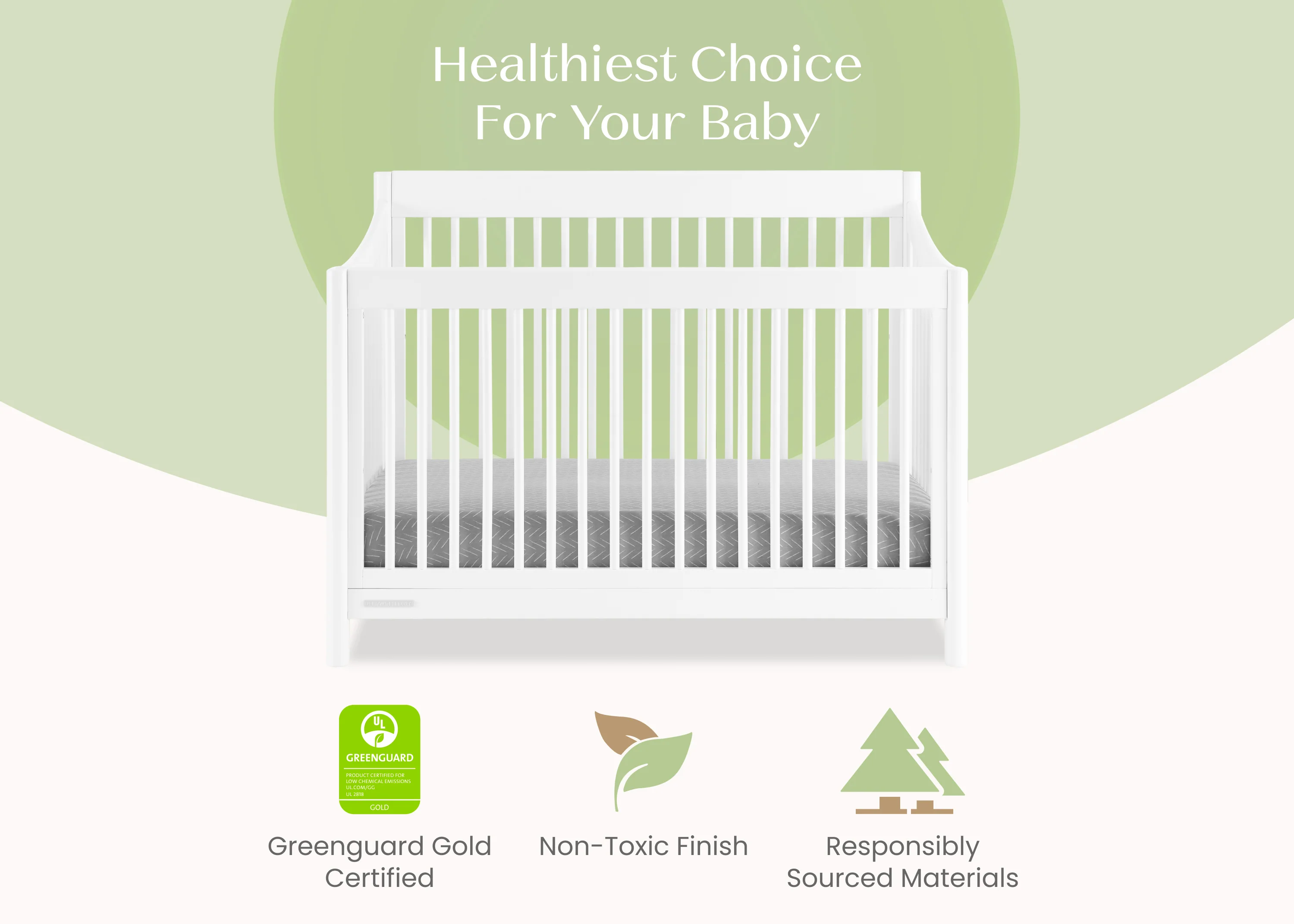 Brooks 6-in-1 Convertible Crib - Image 4