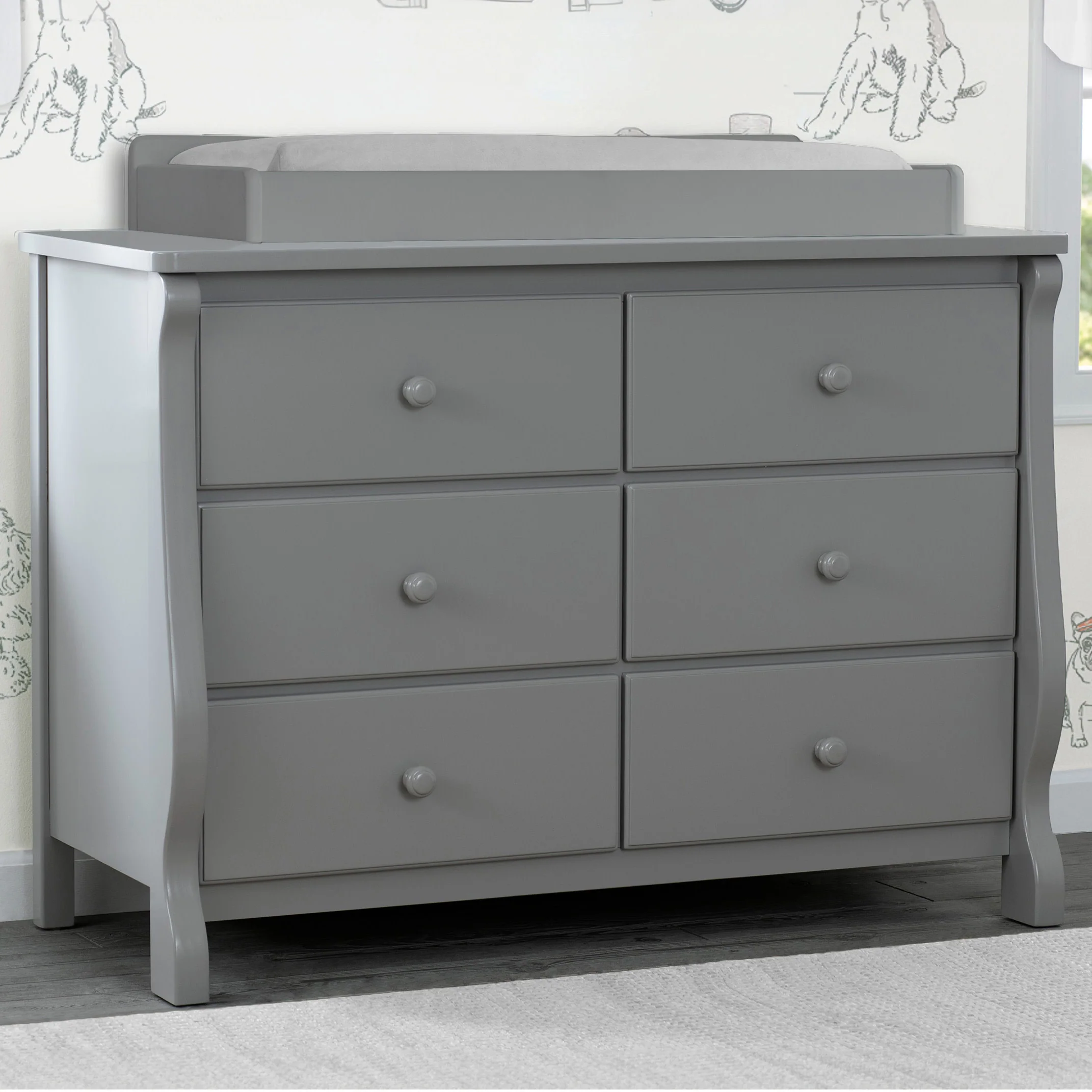 Canton / Eclipse 6 Drawer Dresser with Interlocking Drawers - Image 13