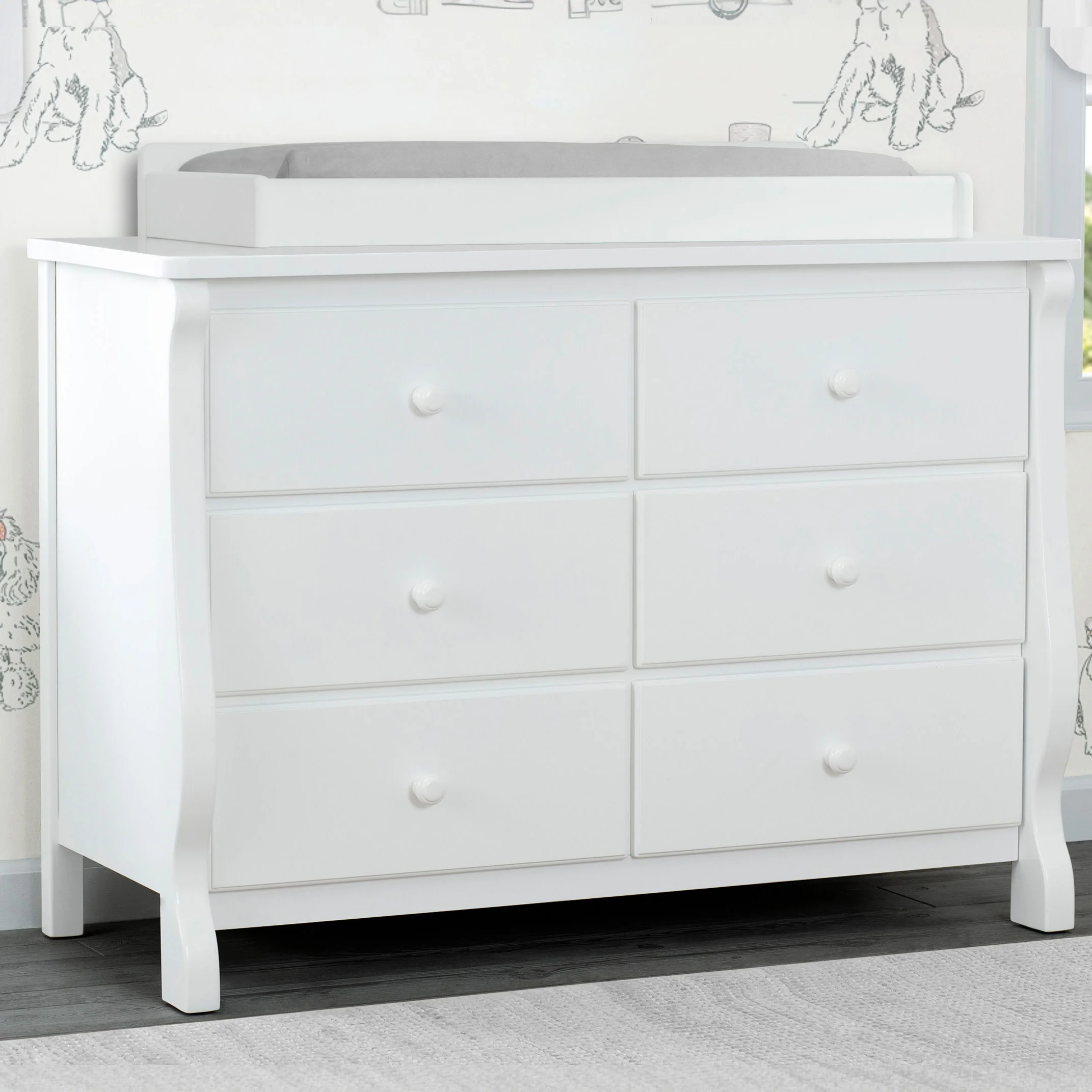 Canton / Eclipse 6 Drawer Dresser with Interlocking Drawers - Image 14