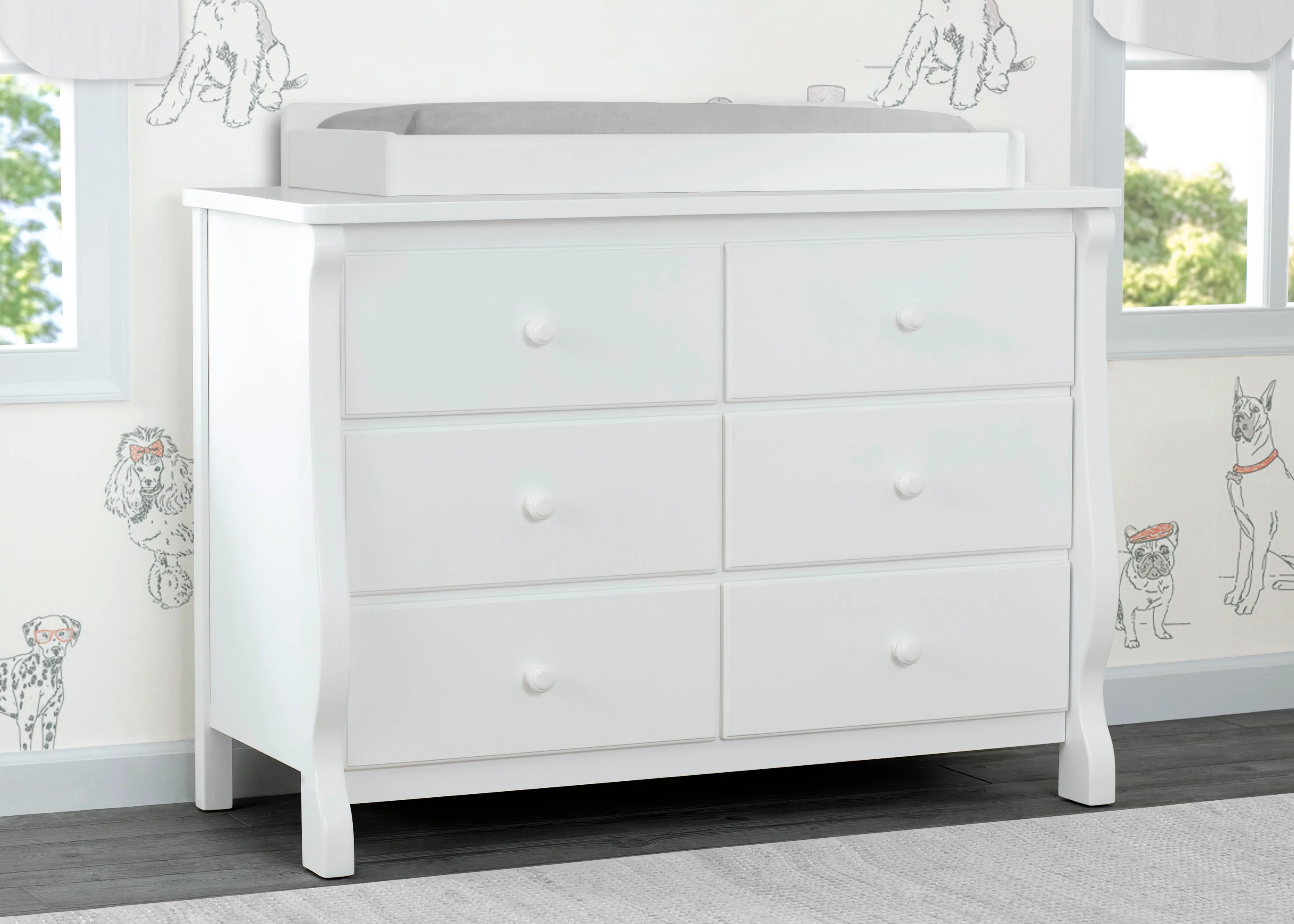 Canton / Eclipse 6 Drawer Dresser with Interlocking Drawers - Image 8