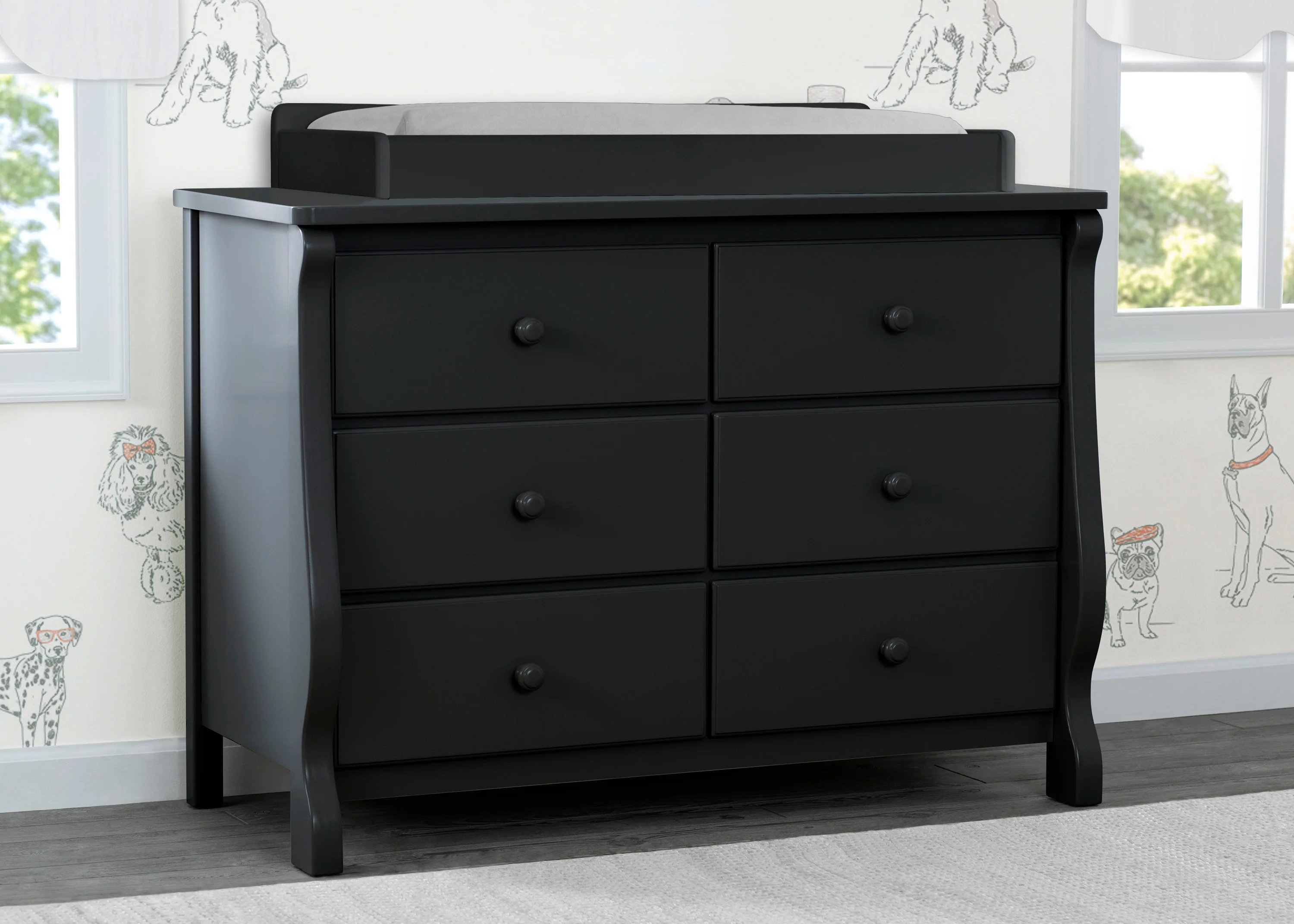 Canton / Eclipse 6 Drawer Dresser with Interlocking Drawers - Image 13