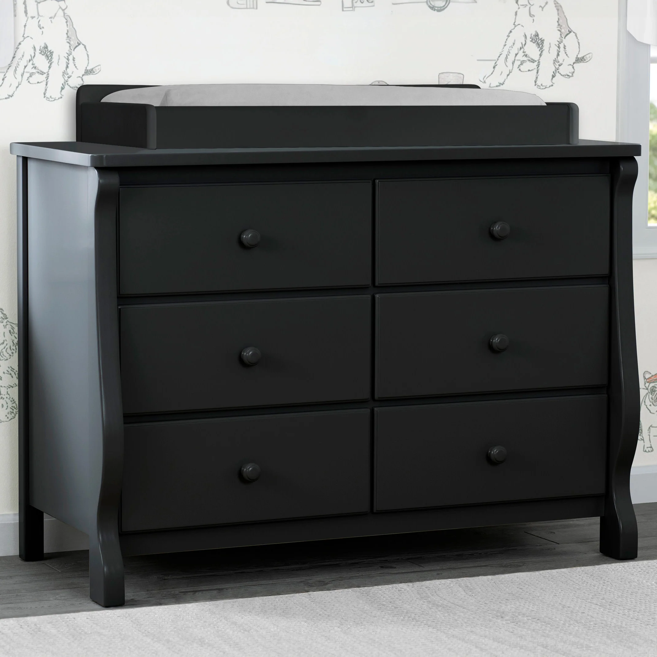 Canton / Eclipse 6 Drawer Dresser with Interlocking Drawers - Image 19