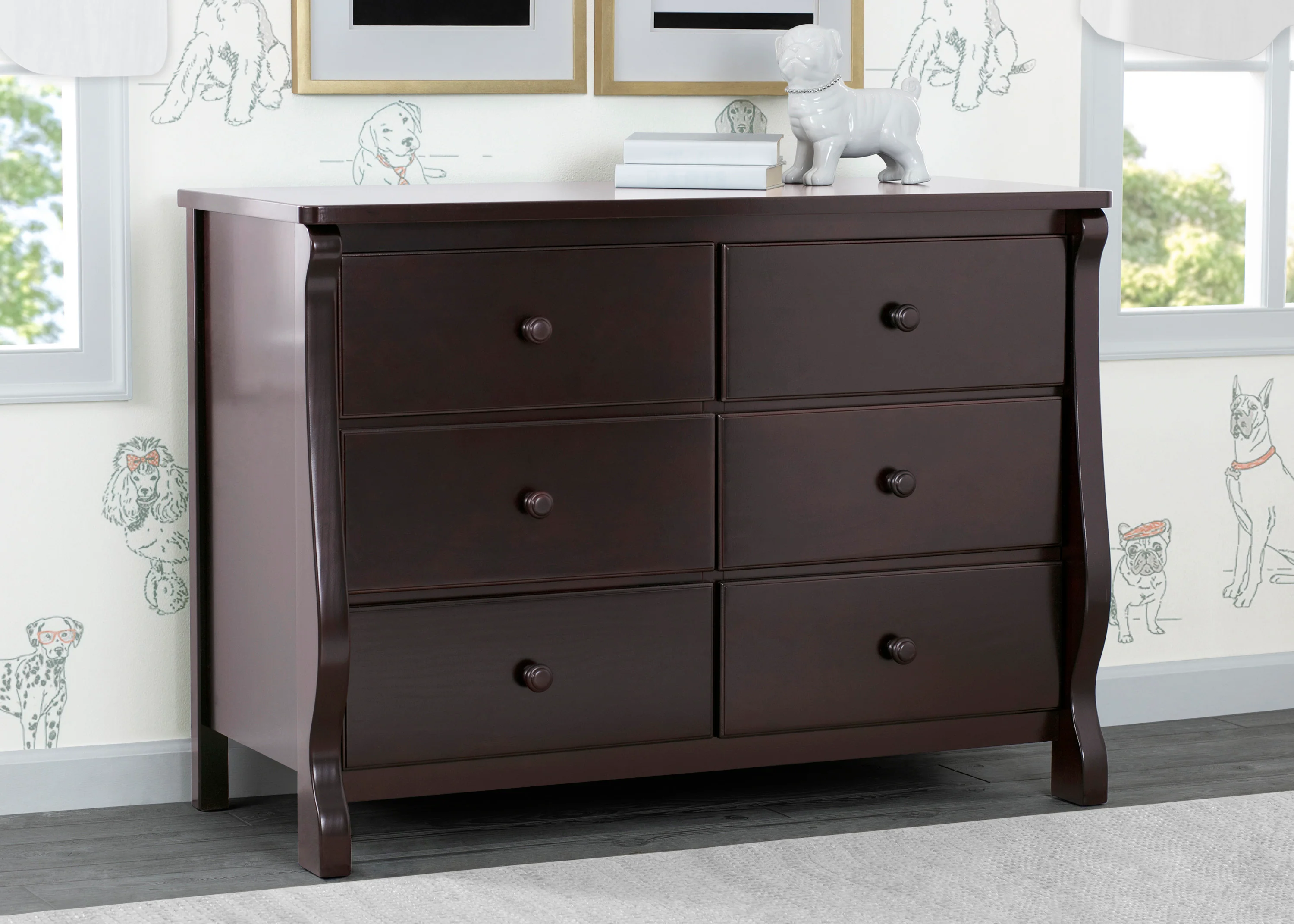 Canton / Eclipse 6 Drawer Dresser with Interlocking Drawers - Image 20