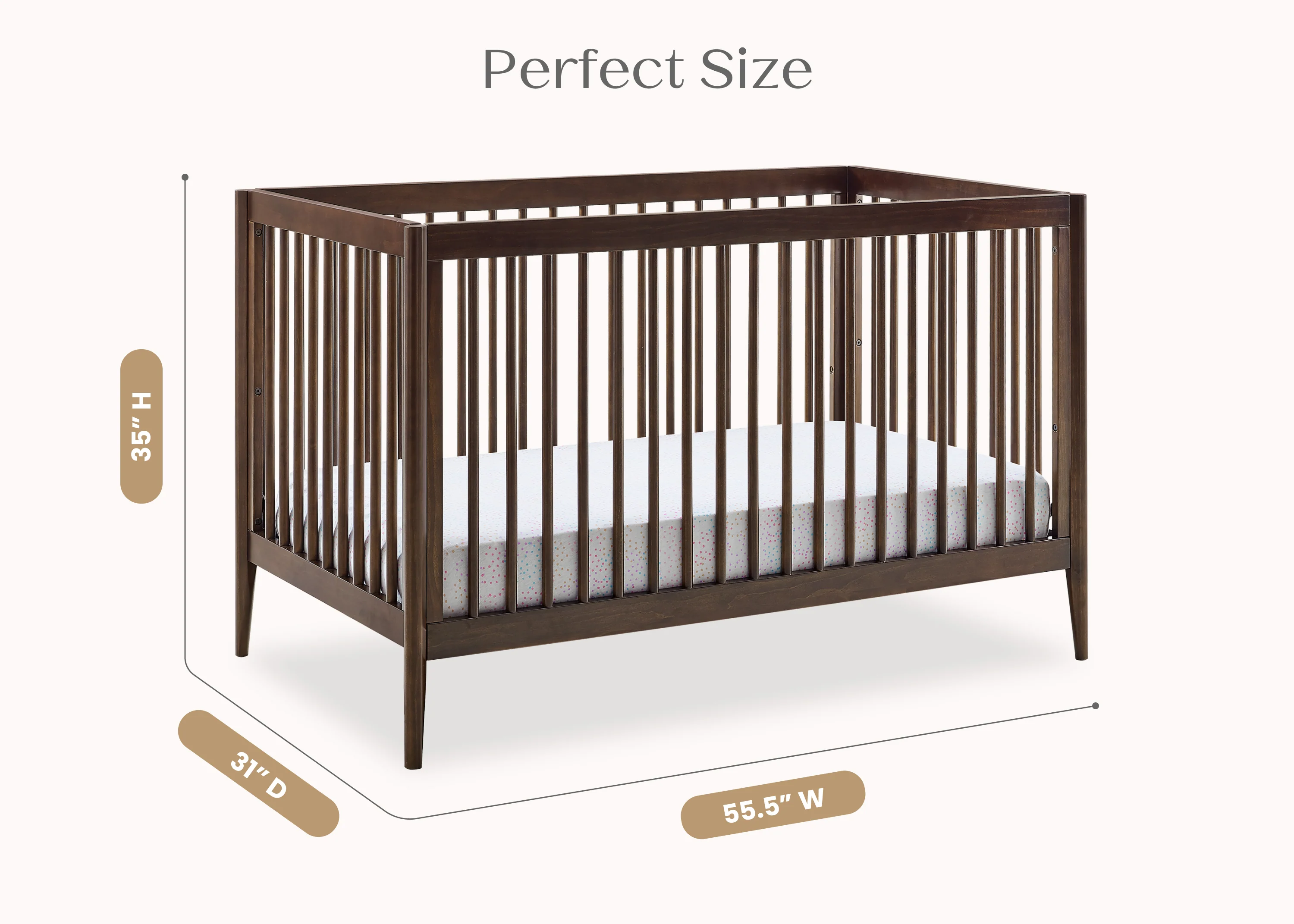 Casey 6-in-1 Convertible Crib - Image 63