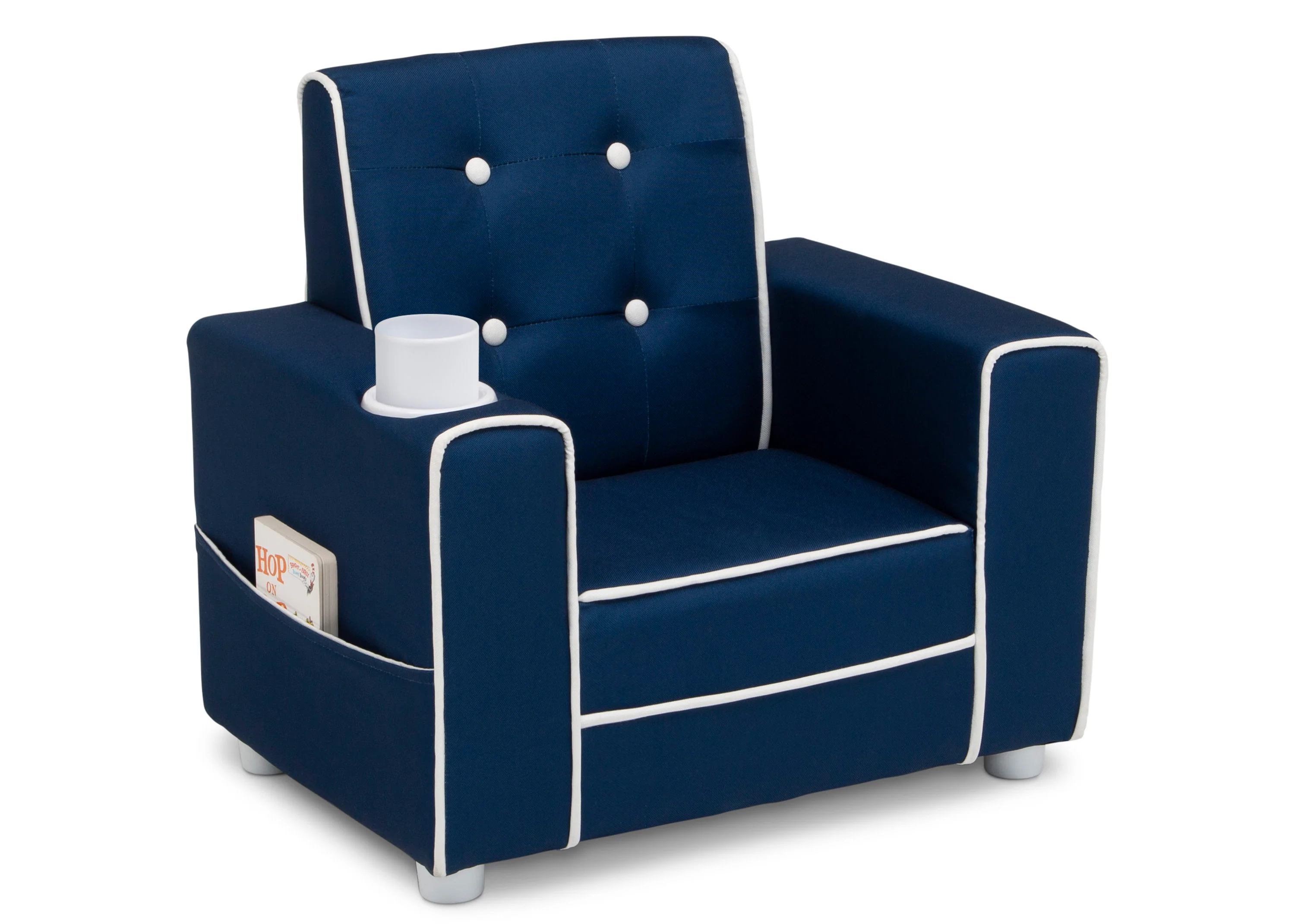 Chelsea Kids Upholstered Chair with Cup Holder - Image 11