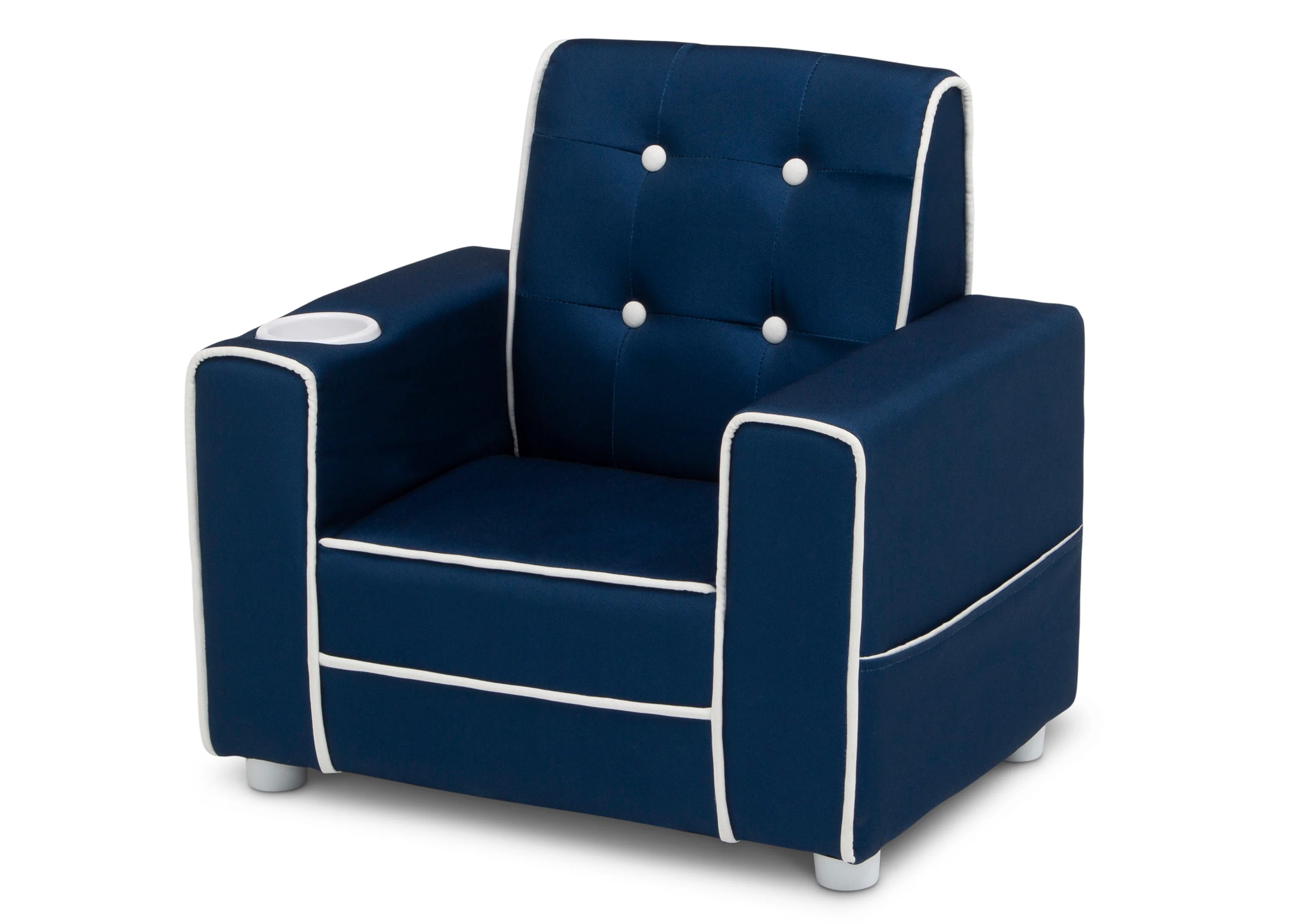 Chelsea Kids Upholstered Chair with Cup Holder - Image 12