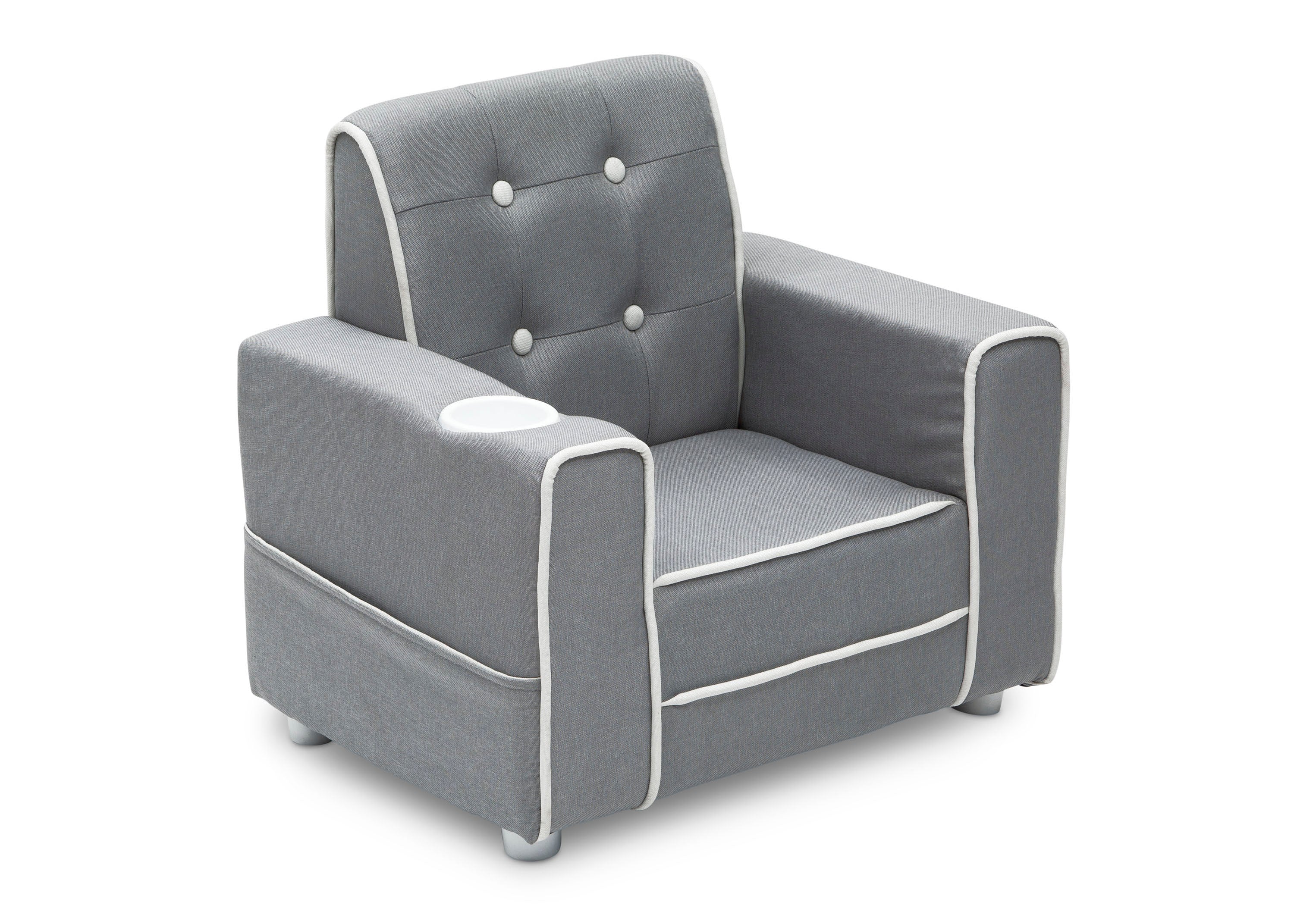 Chelsea Kids Upholstered Chair with Cup Holder - Image 5