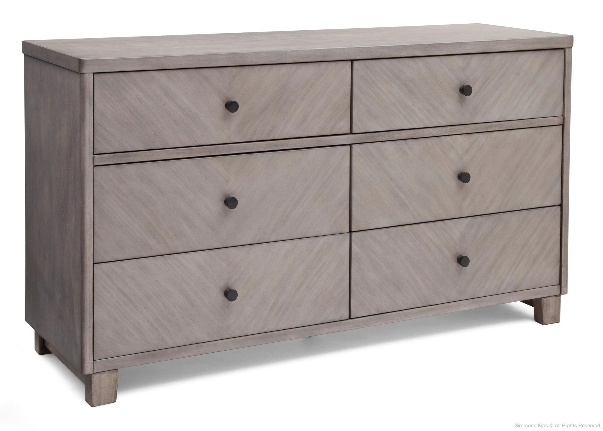 Chevron 6 Drawer Dresser - Image 2