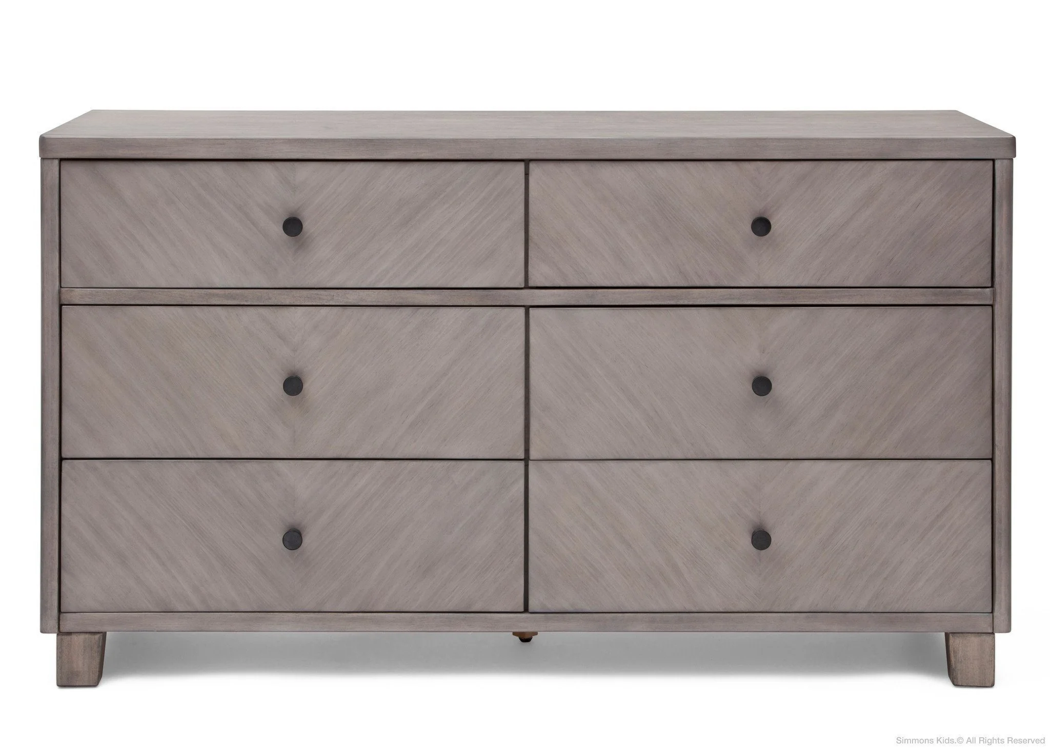 Chevron 6 Drawer Dresser - Image 3