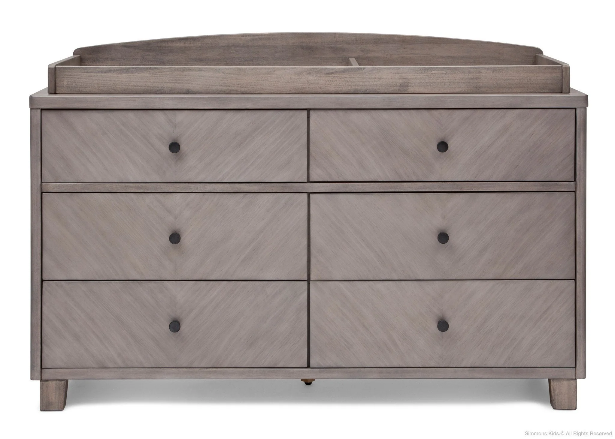 Chevron 6 Drawer Dresser - Image 5