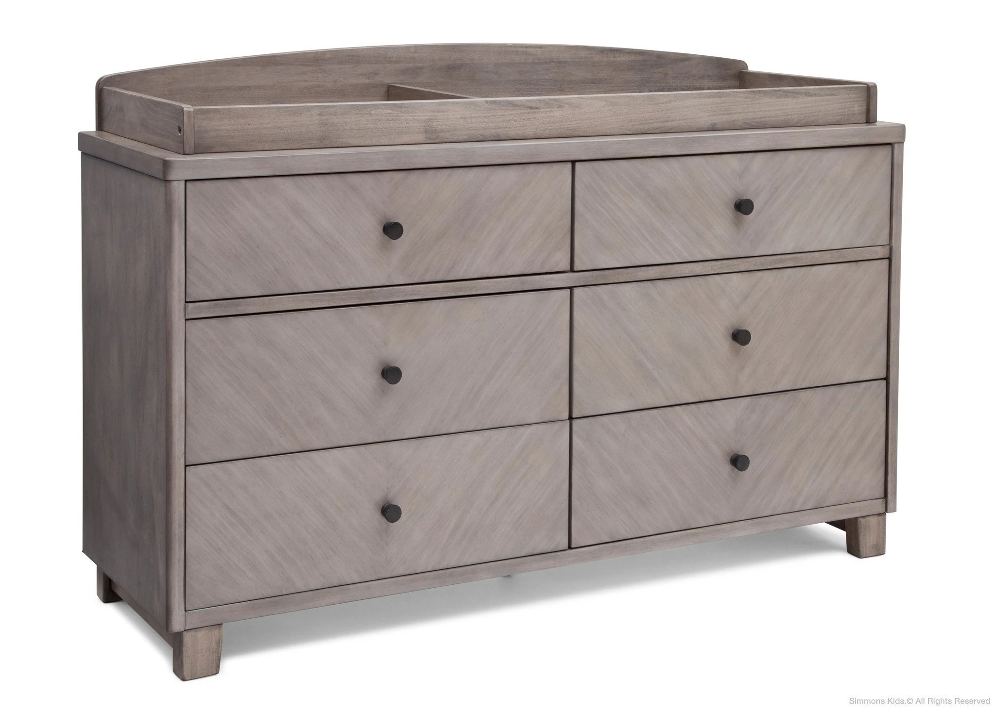 Chevron 6 Drawer Dresser - Image 6