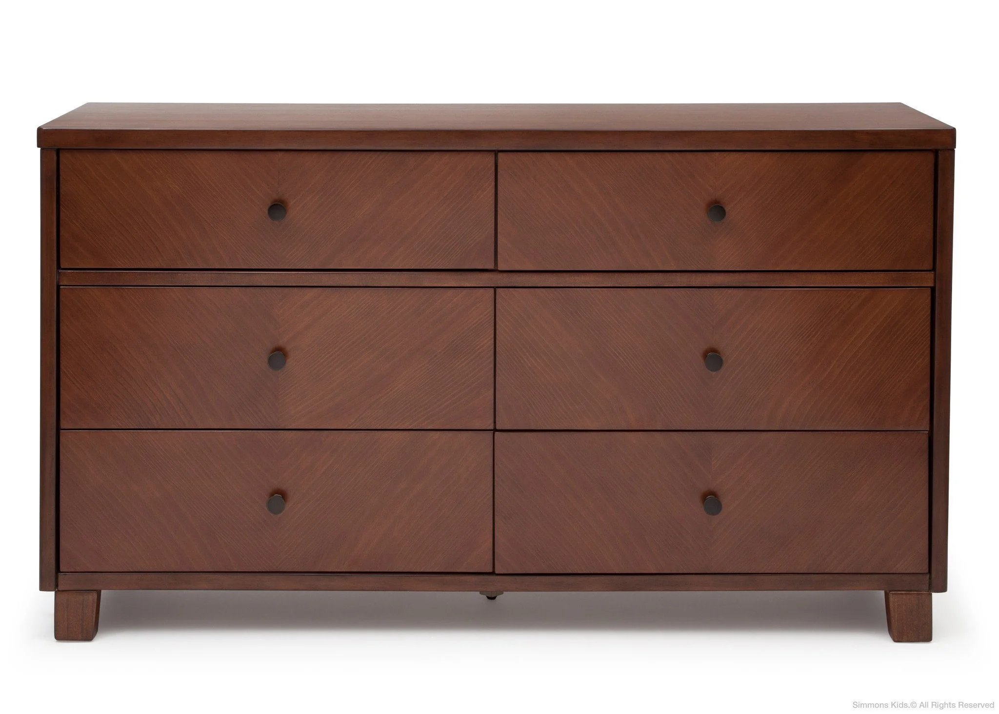 Chevron 6 Drawer Dresser - Image 7