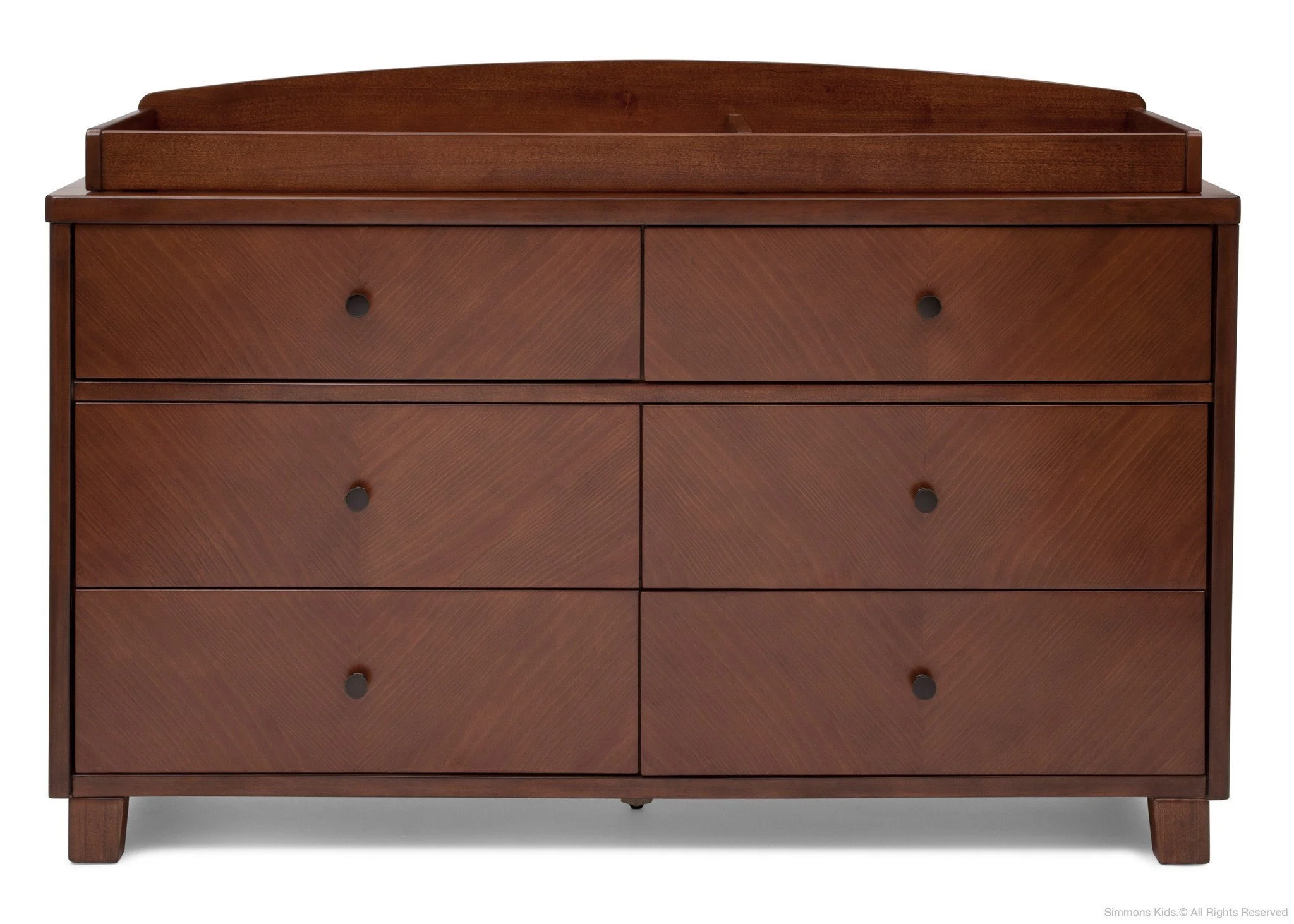 Chevron 6 Drawer Dresser - Image 8